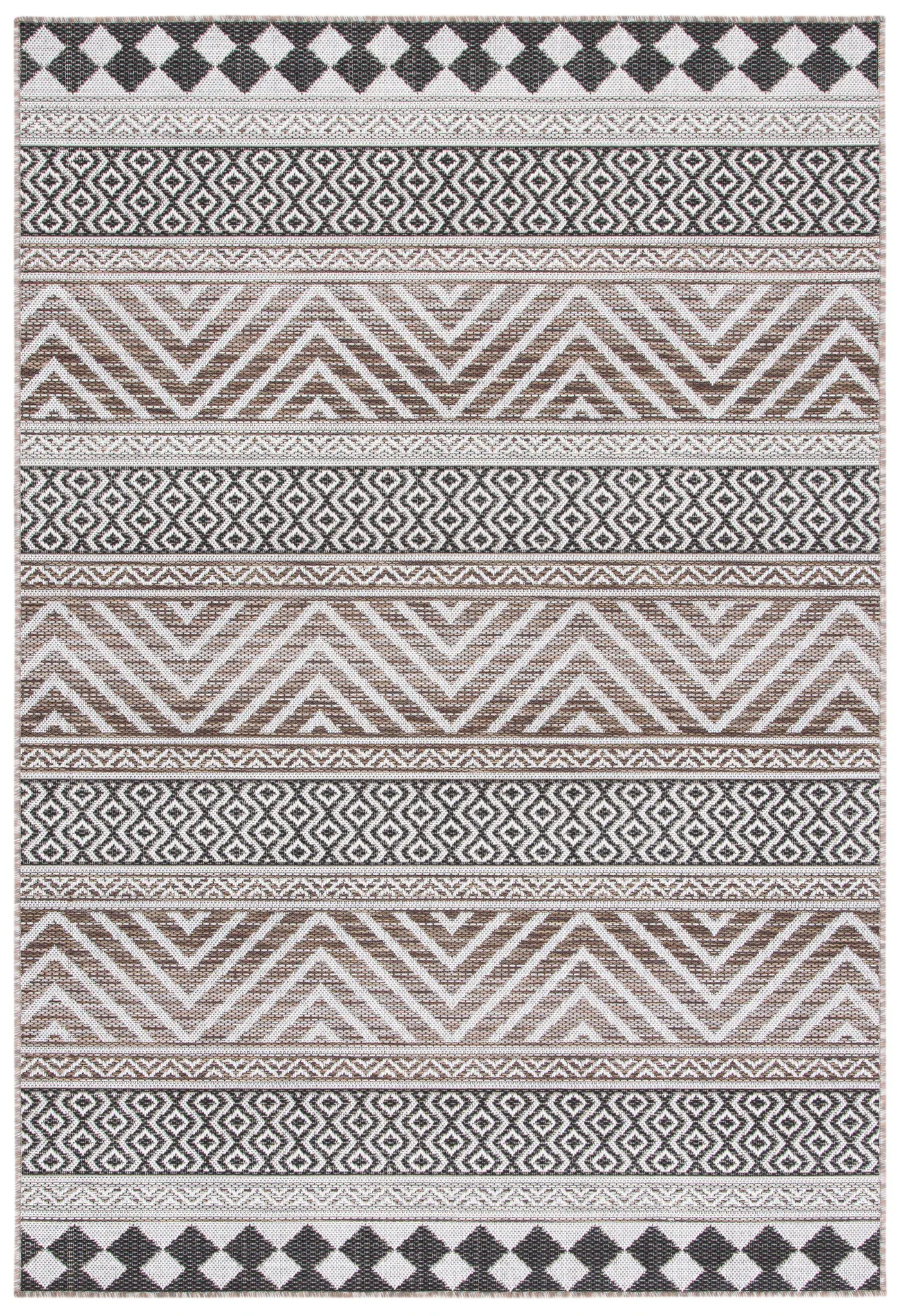 Havana Chevron Banded Outdoor Rug