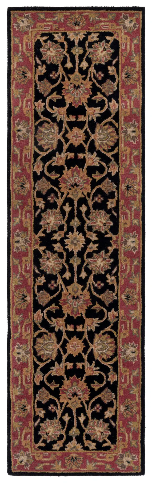Heritage Oval Floral Border Hand-Tufted Wool Rug