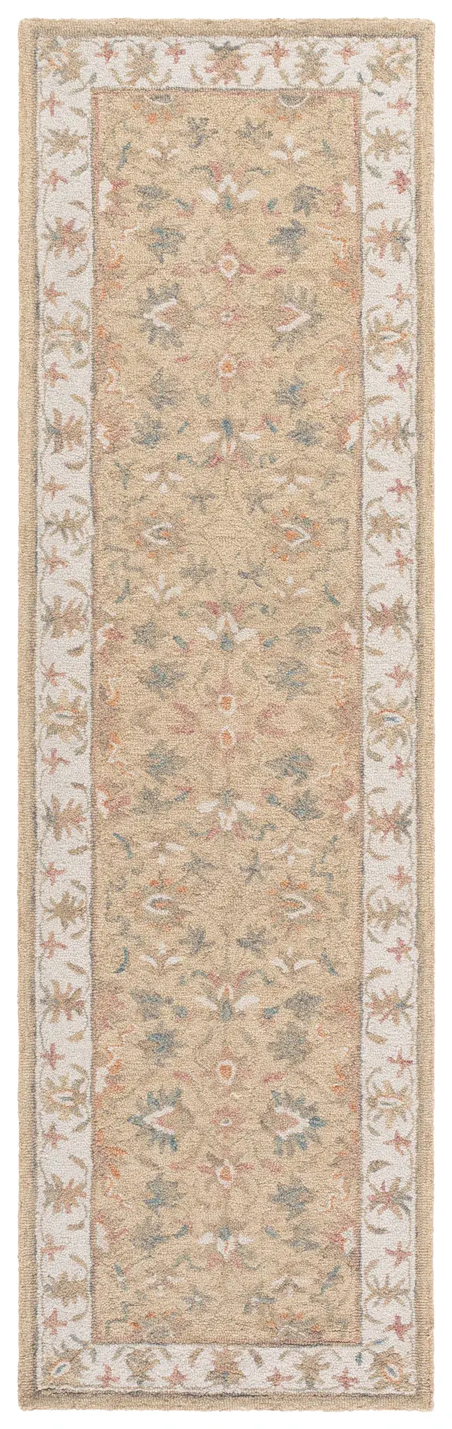 Heritage Bordered Floral Hand-Tufted Wool Rug