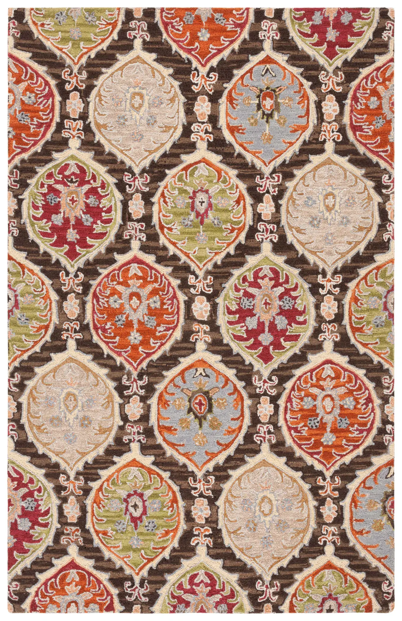Heritage Ogee Medallion Hand-Tufted Wool Rug