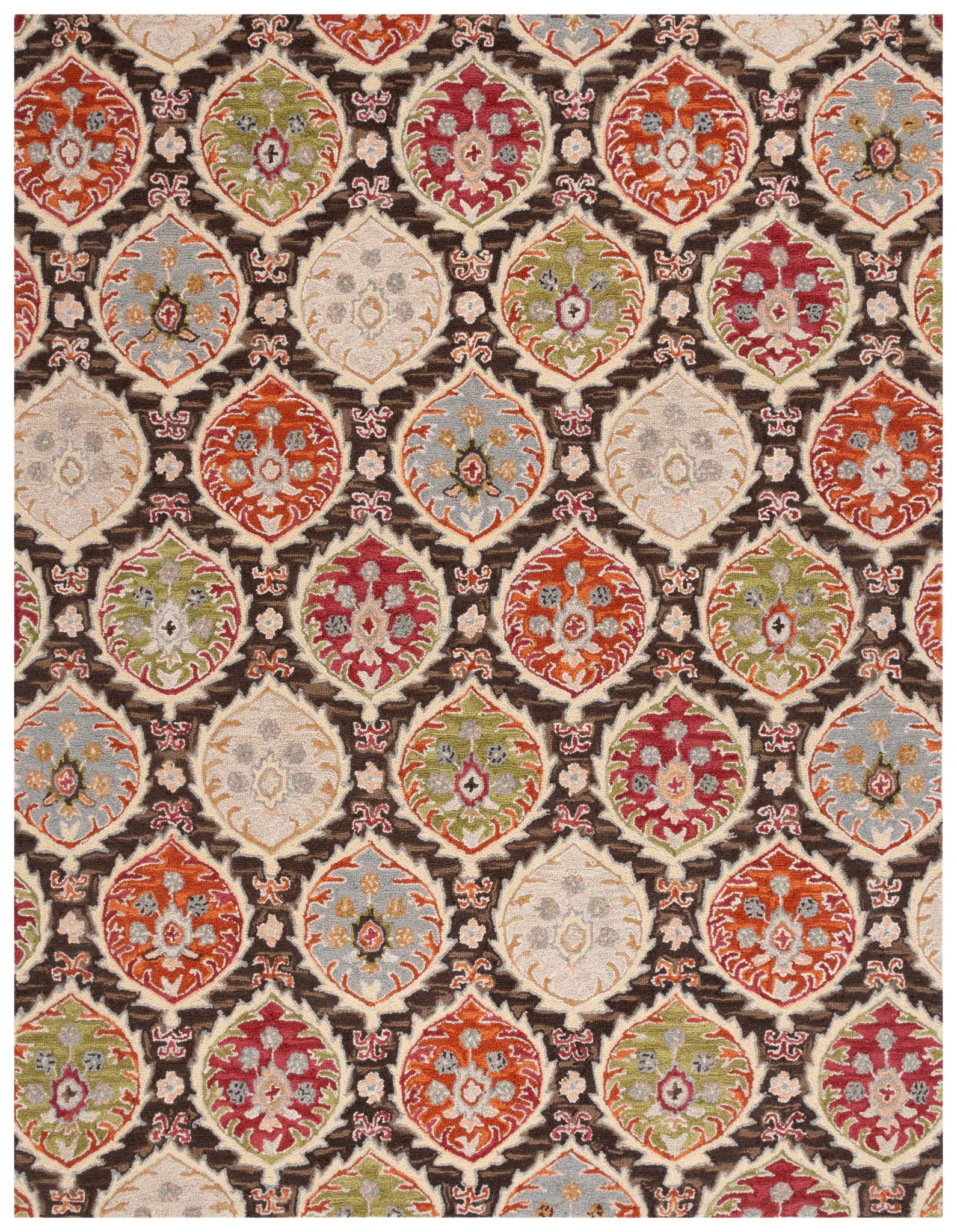 Heritage Ogee Medallion Hand-Tufted Wool Rug