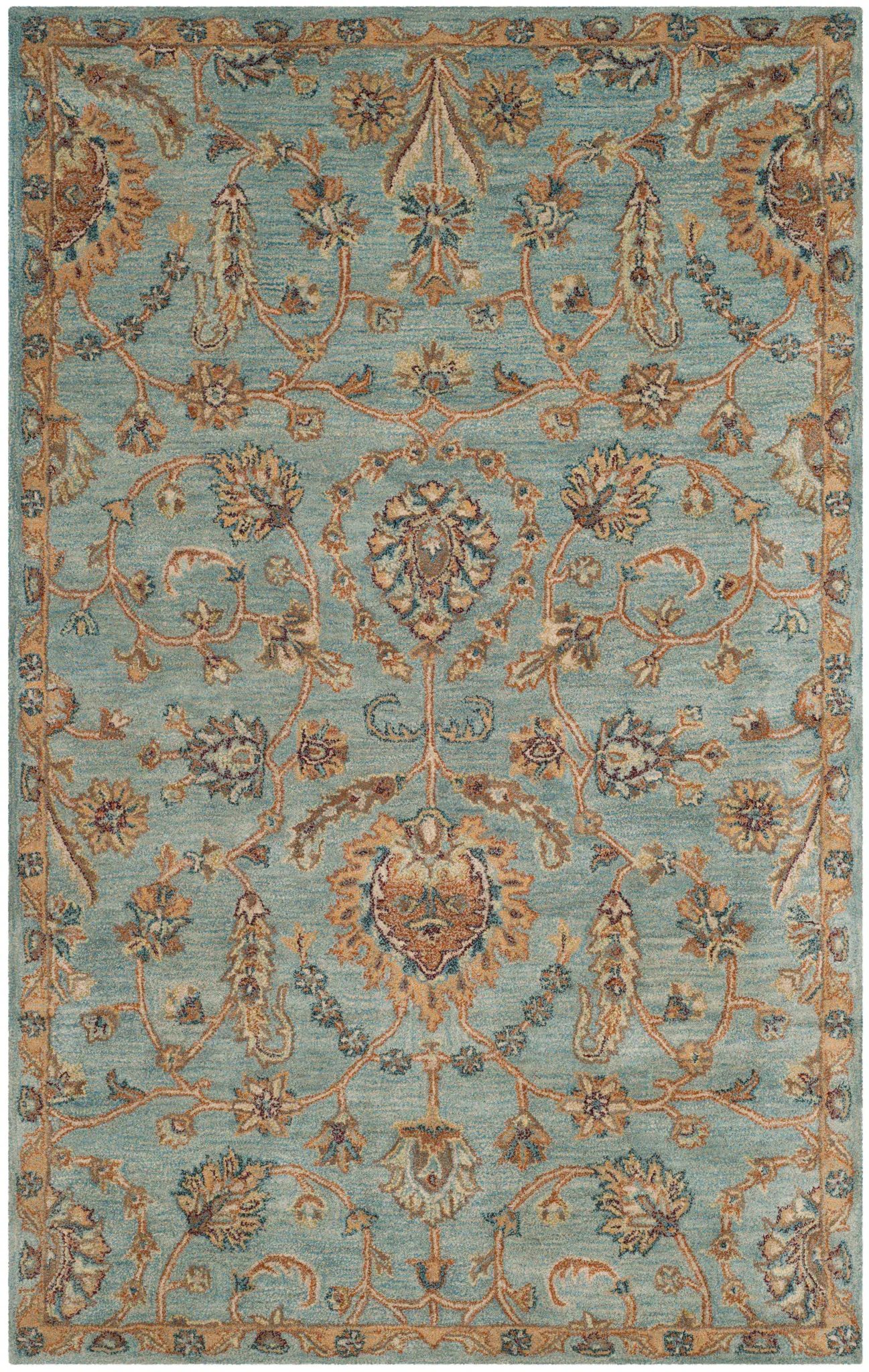 Heritage Palmette Vine Hand-Tufted Wool Rug