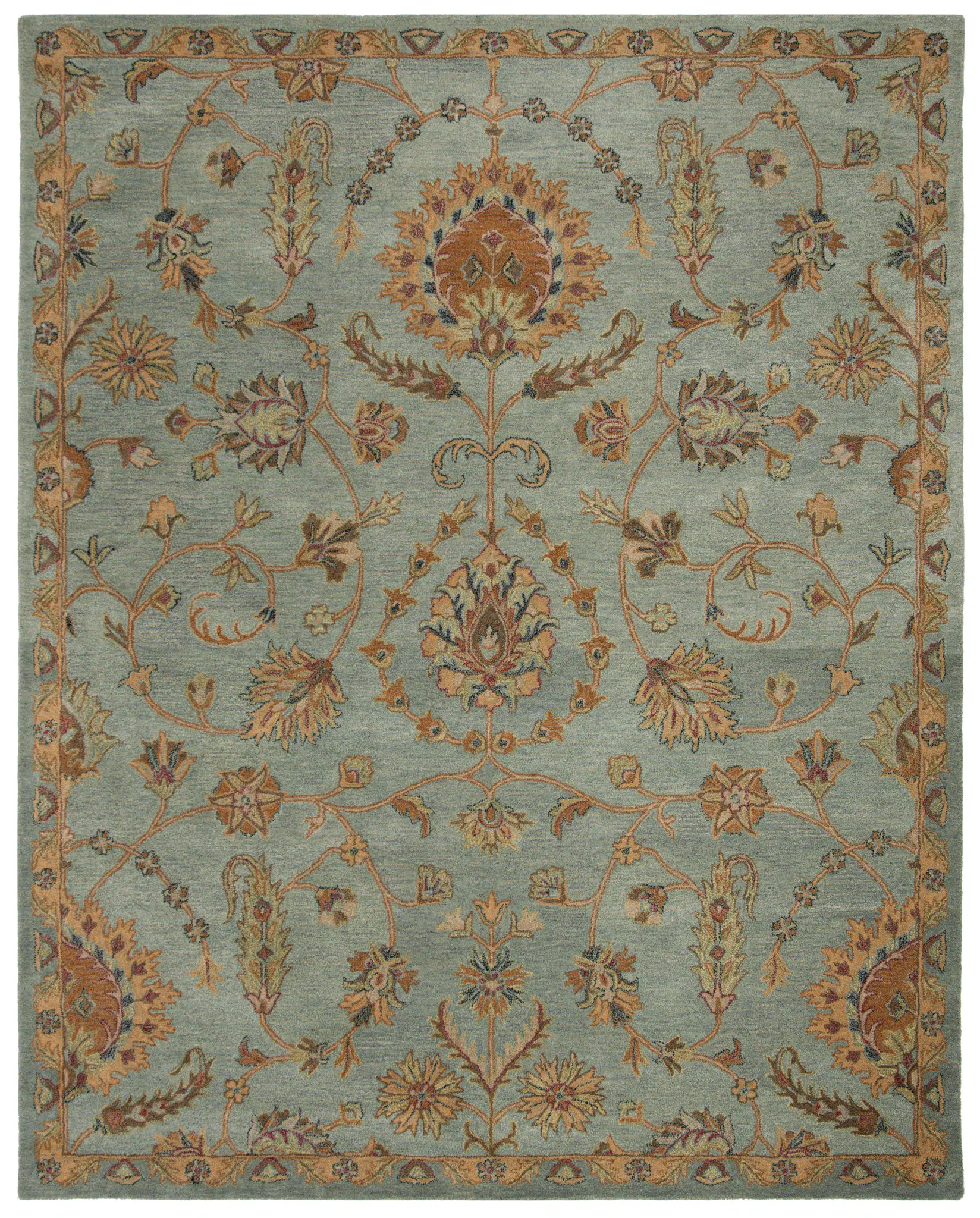 Heritage Palmette Vine Hand-Tufted Wool Rug