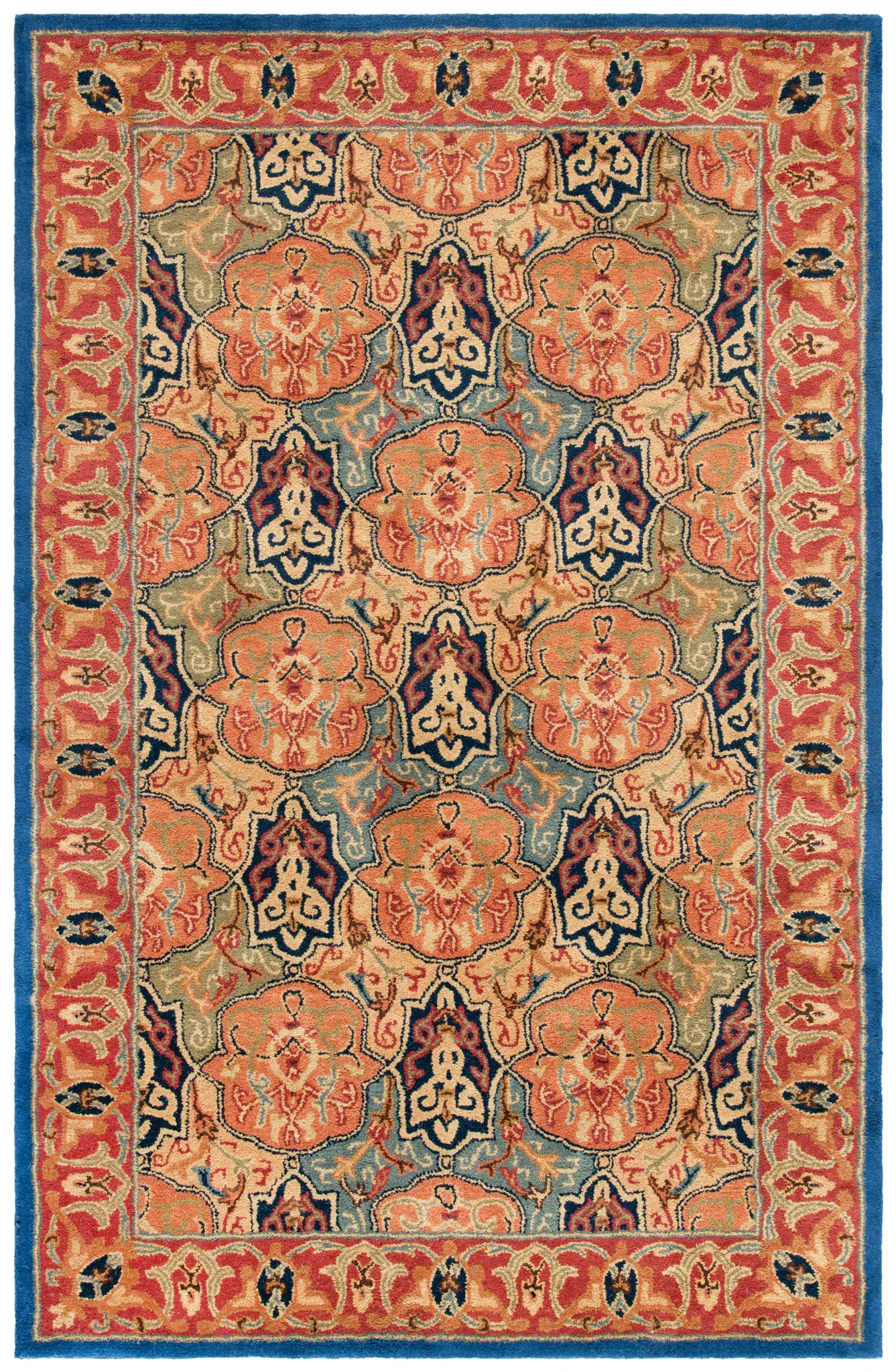 Heritage Palmette Trellis Hand-Tufted Wool Rug