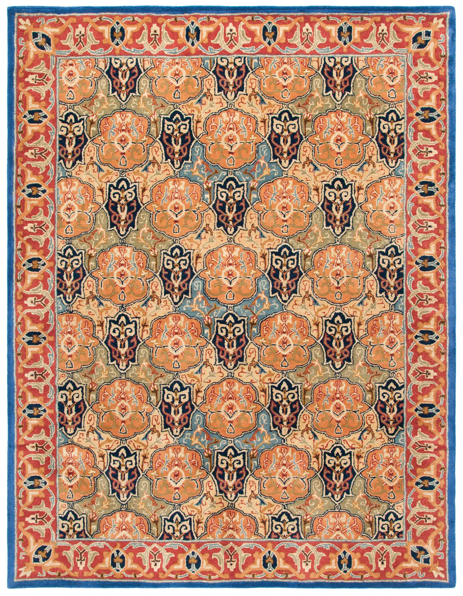Heritage Palmette Trellis Hand-Tufted Wool Rug