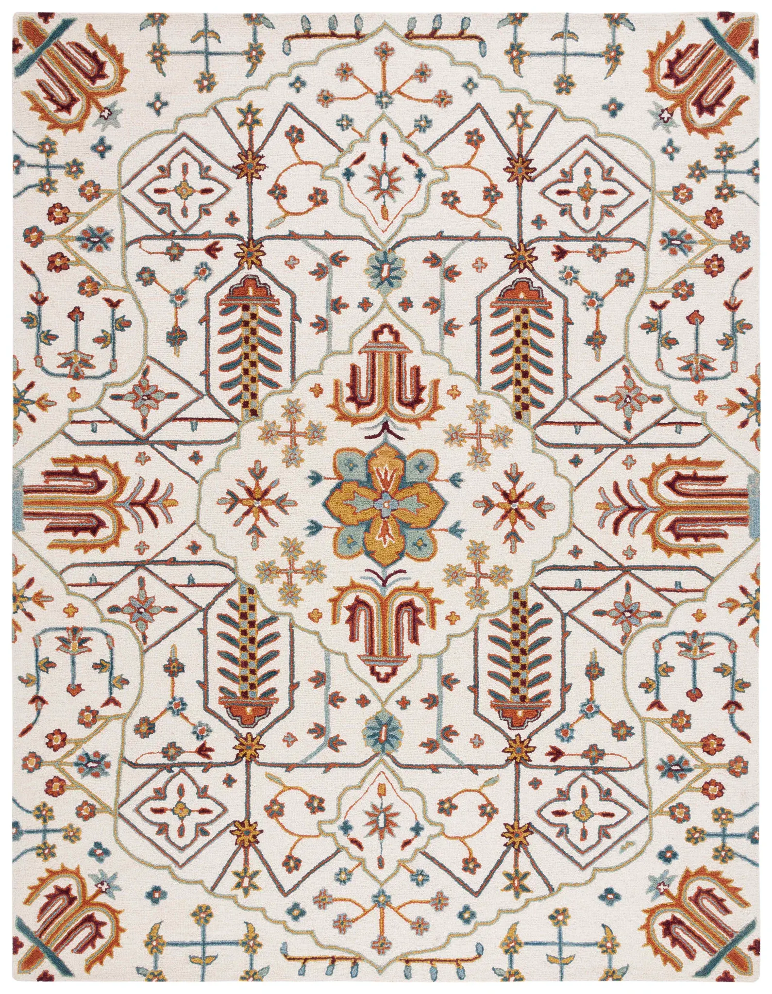 Heritage Medallion And Cypress Hand-Tufted Wool Rug