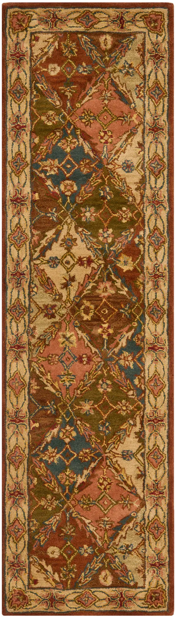 Heritage Diamond Patchwork Hand-Tufted Wool Rug