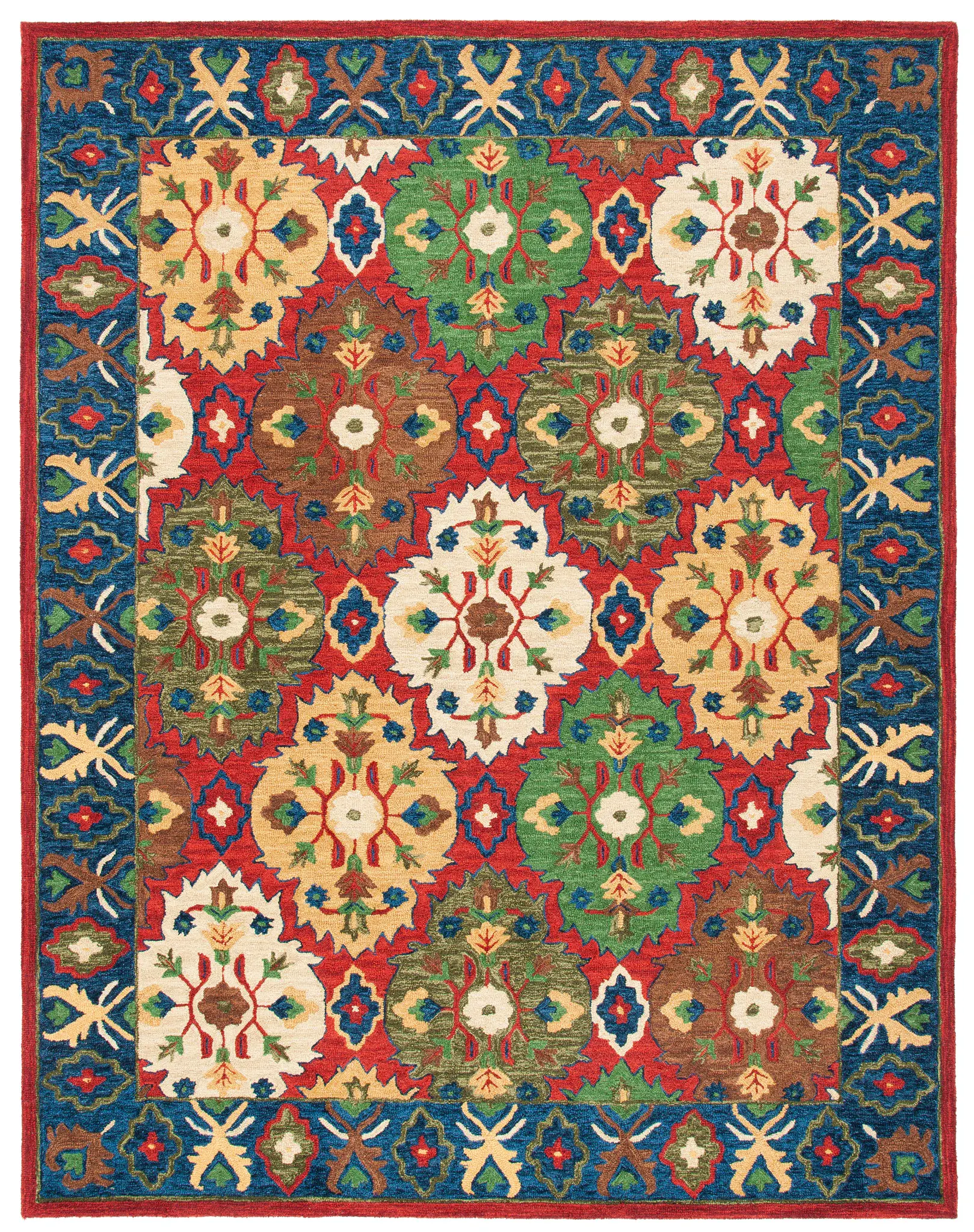Heritage Allover Medallion Hand-Tufted Wool Rug