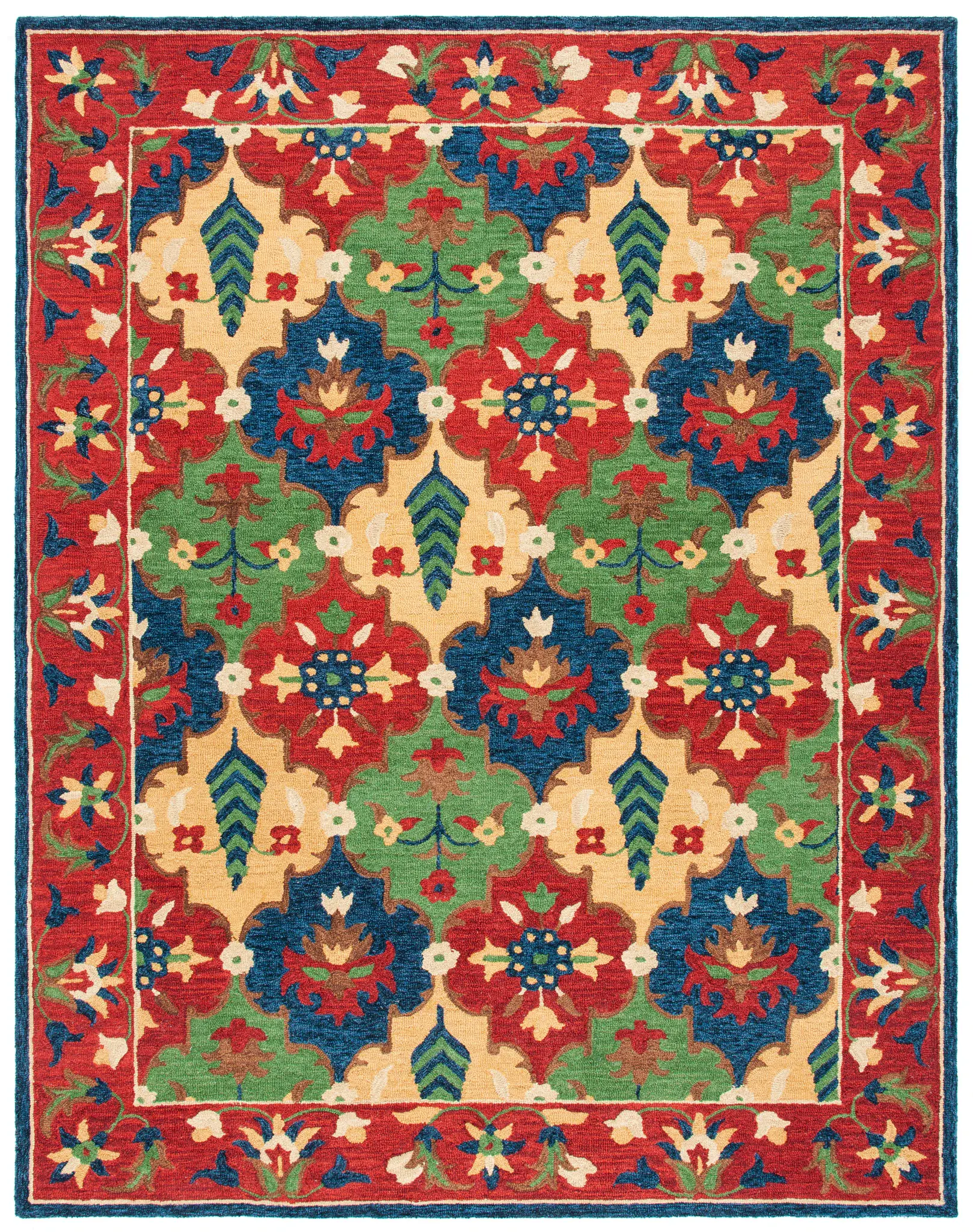 Heritage Interlocking Tile Hand-Tufted Wool Rug