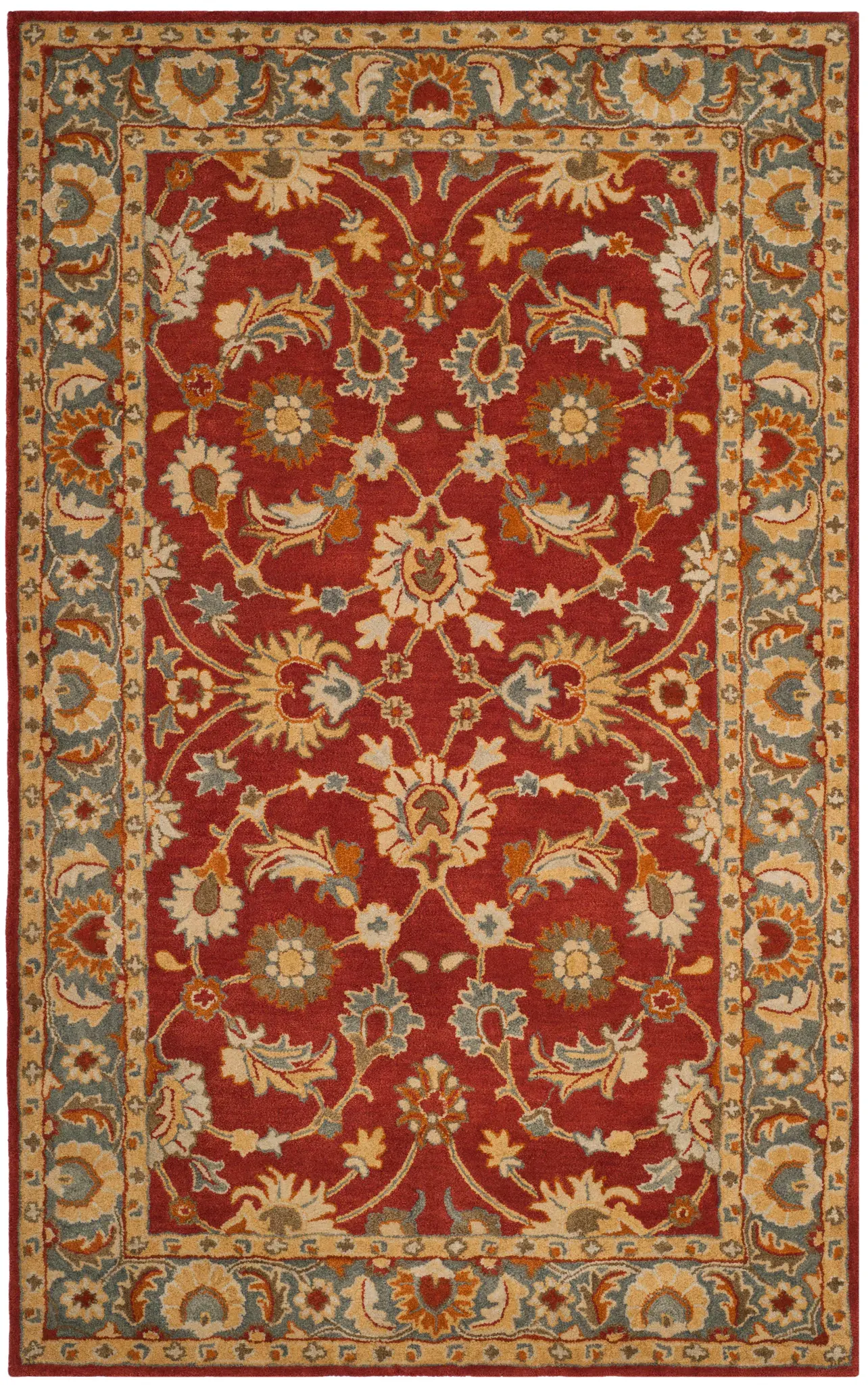 Heritage Vine And Blossom Hand-Tufted Wool Rug
