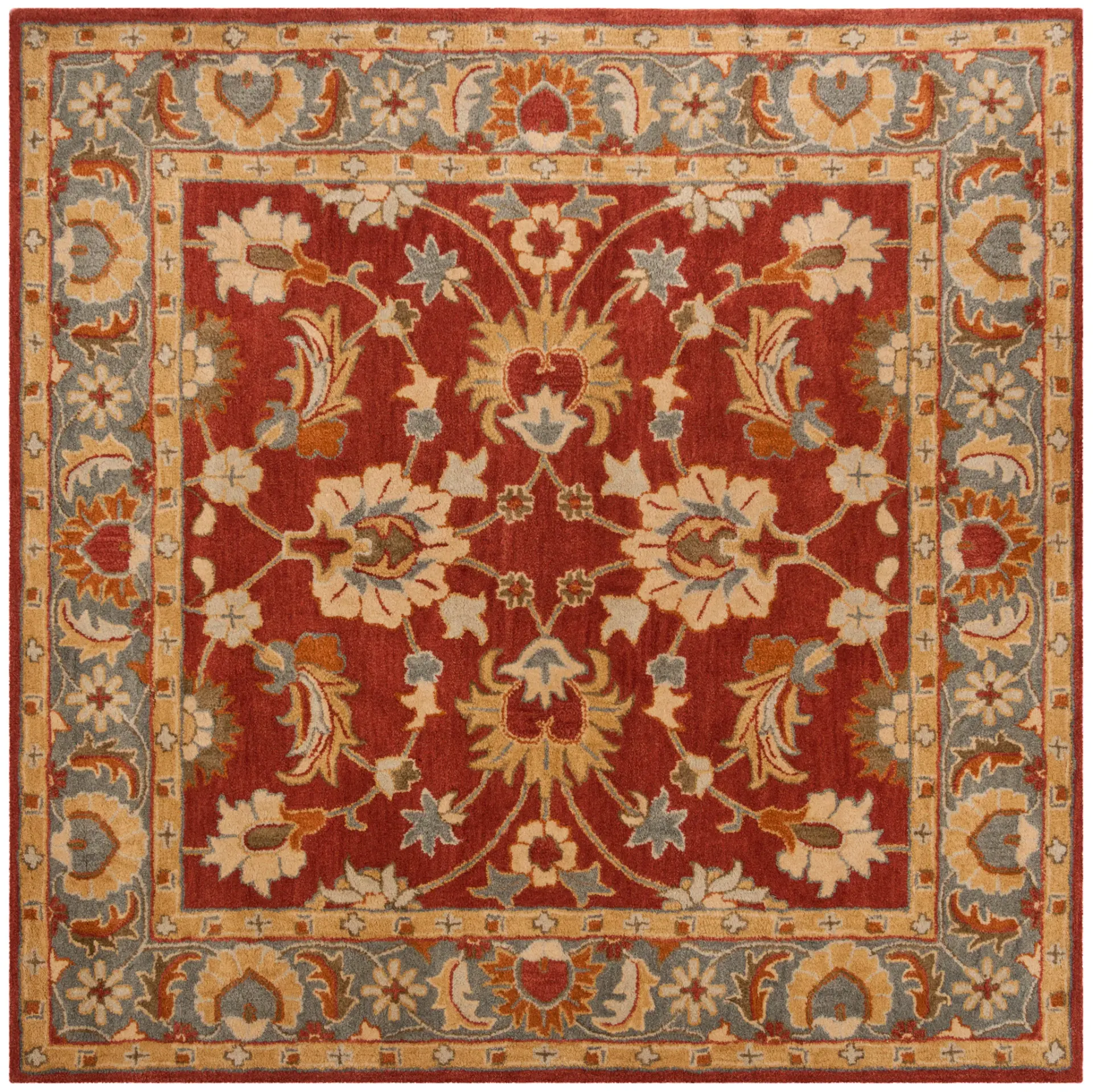 Heritage Vine And Blossom Hand-Tufted Wool Rug