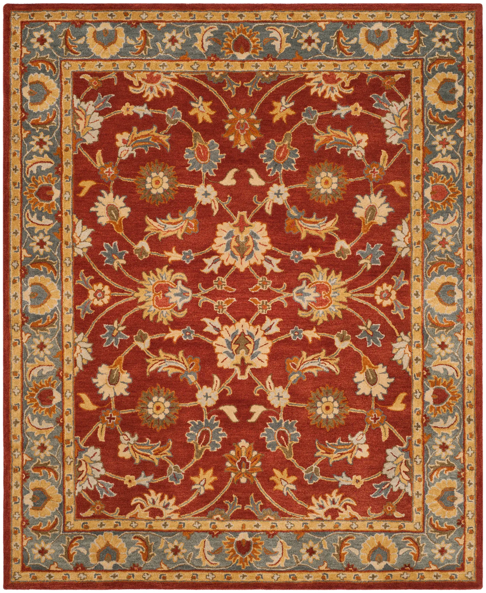 Heritage Vine And Blossom Hand-Tufted Wool Rug