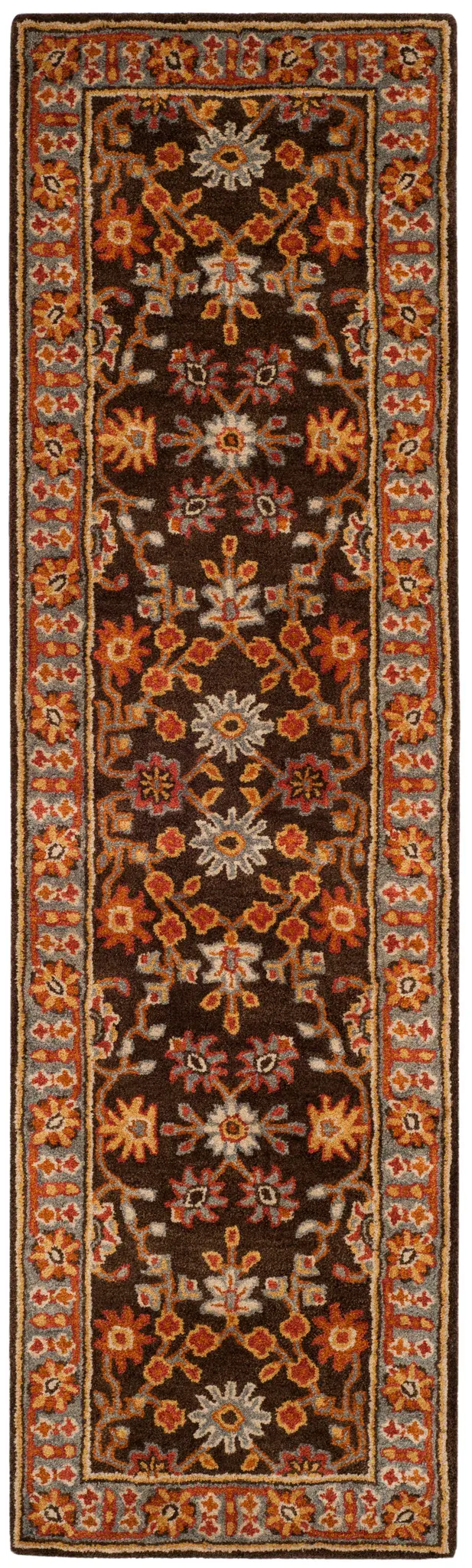 Heritage Stylized Blossom Hand-Tufted Wool Rug