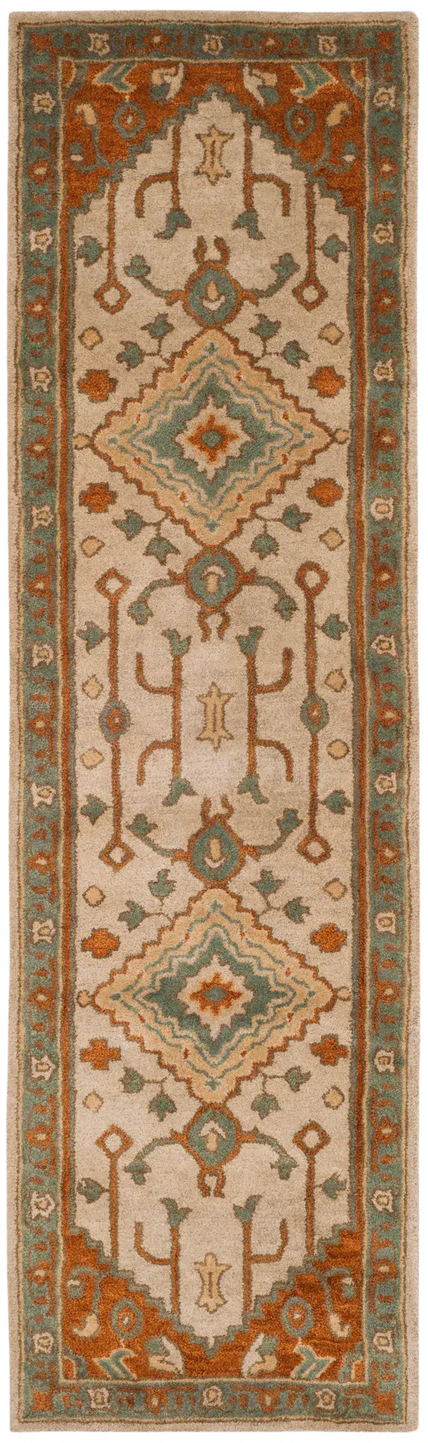 Heritage Tribal Diamond Medallion Hand-Tufted Wool Rug