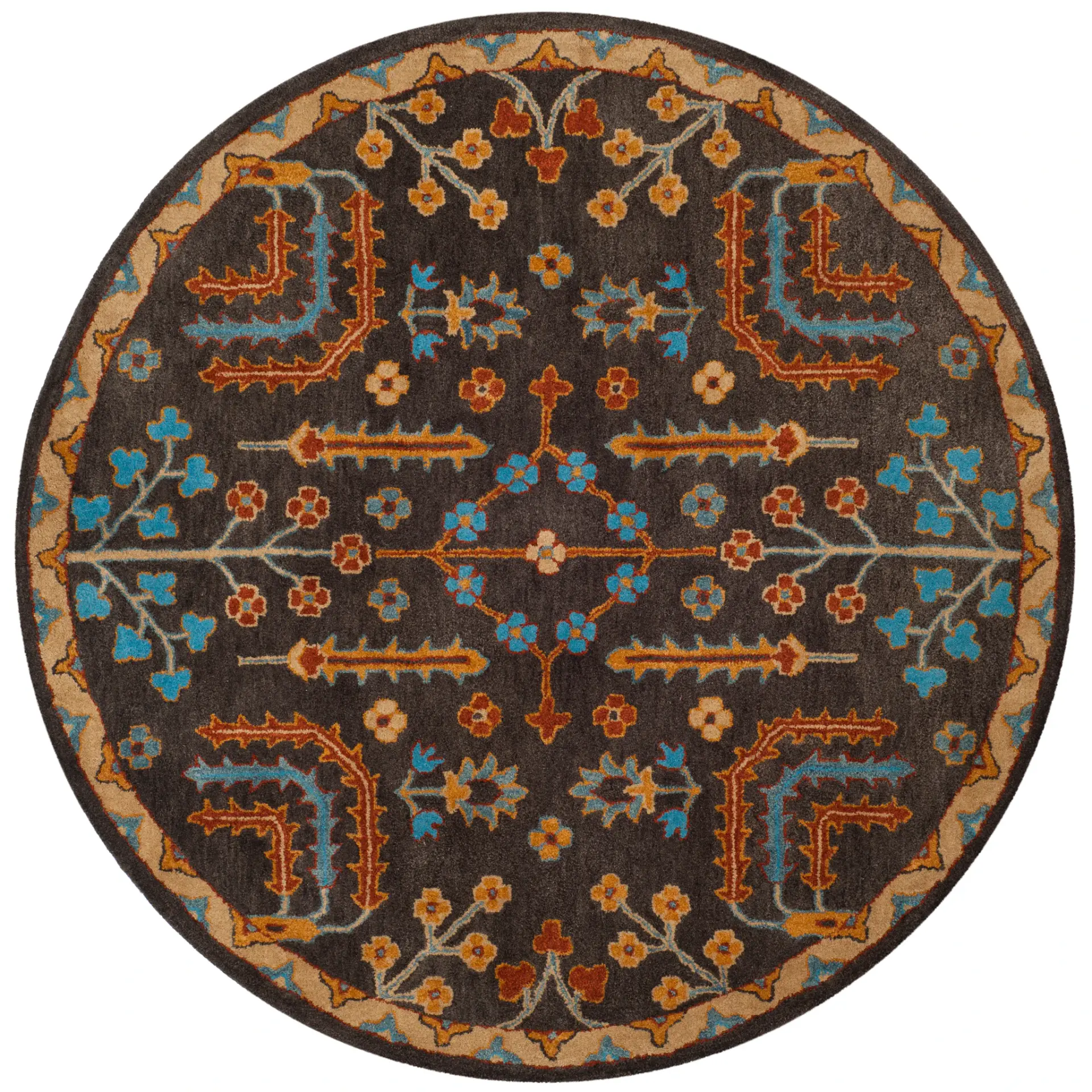 Heritage Stylized Floral Hand-Tufted Wool Rug