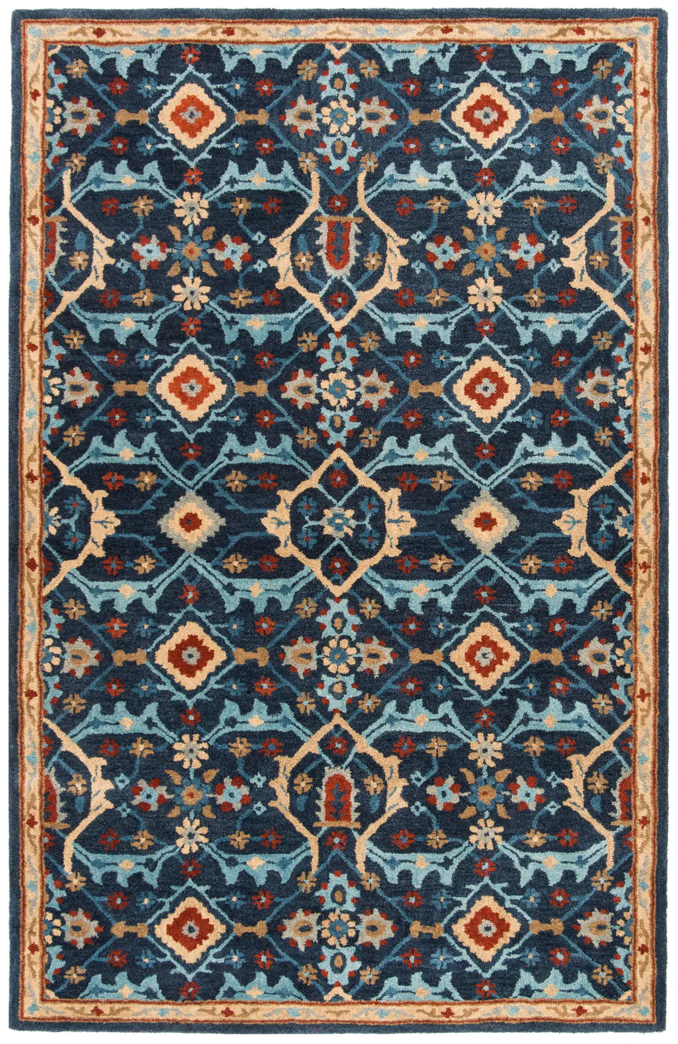 Heritage Ogee Trellis Hand-Tufted Wool Rug