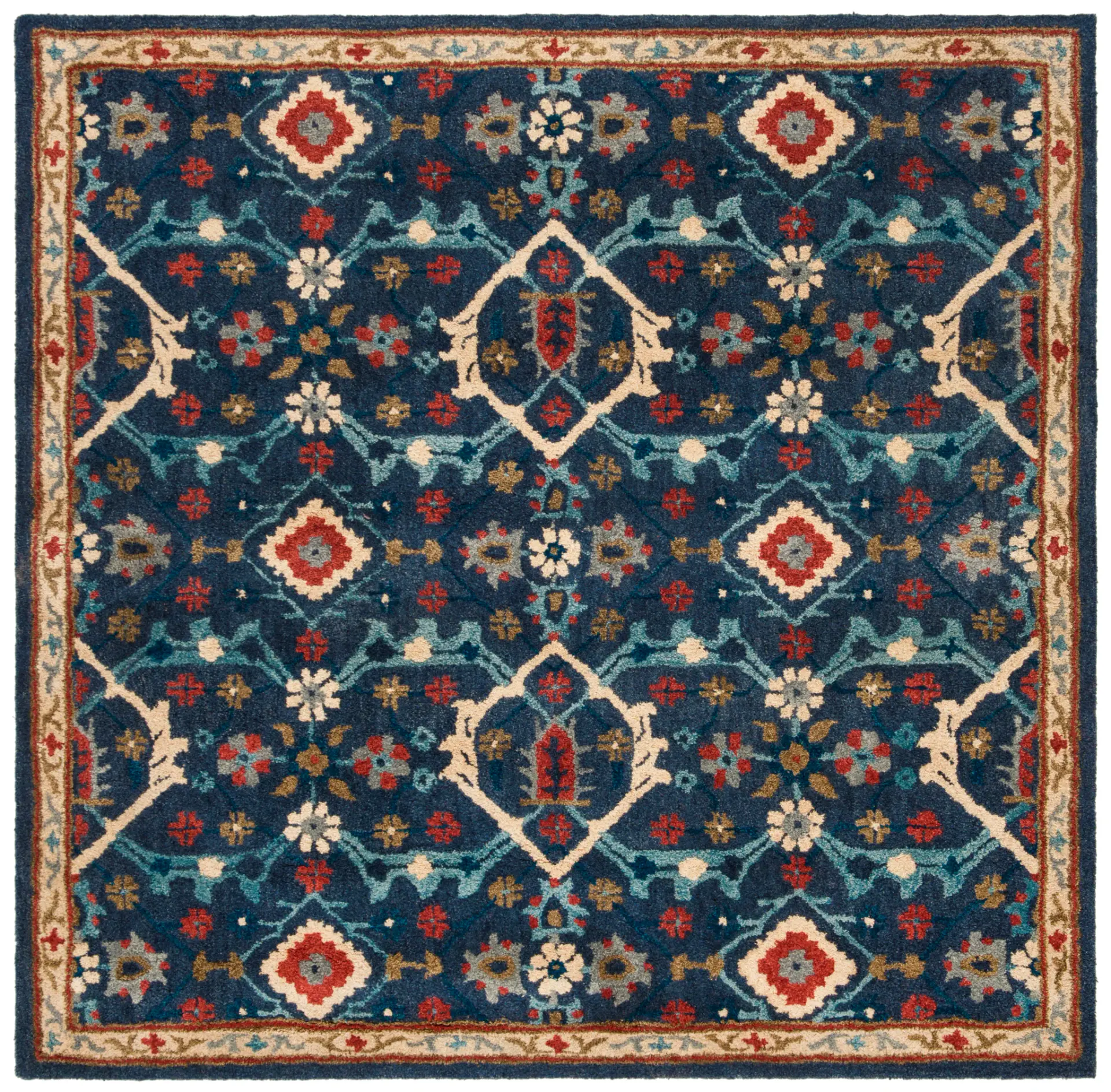 Heritage Ogee Trellis Hand-Tufted Wool Rug