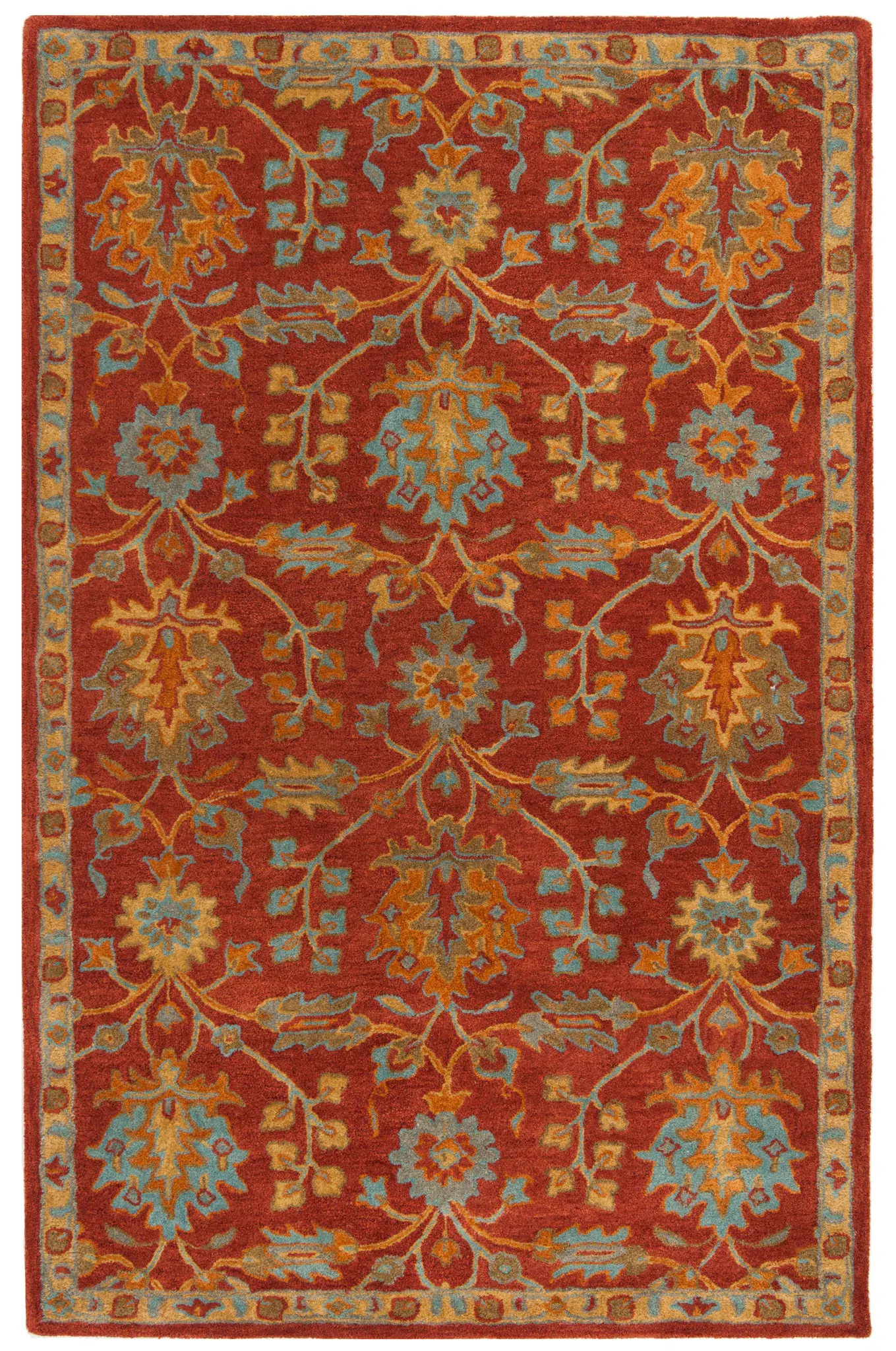 Heritage Floral Branch Hand-Tufted Wool Rug