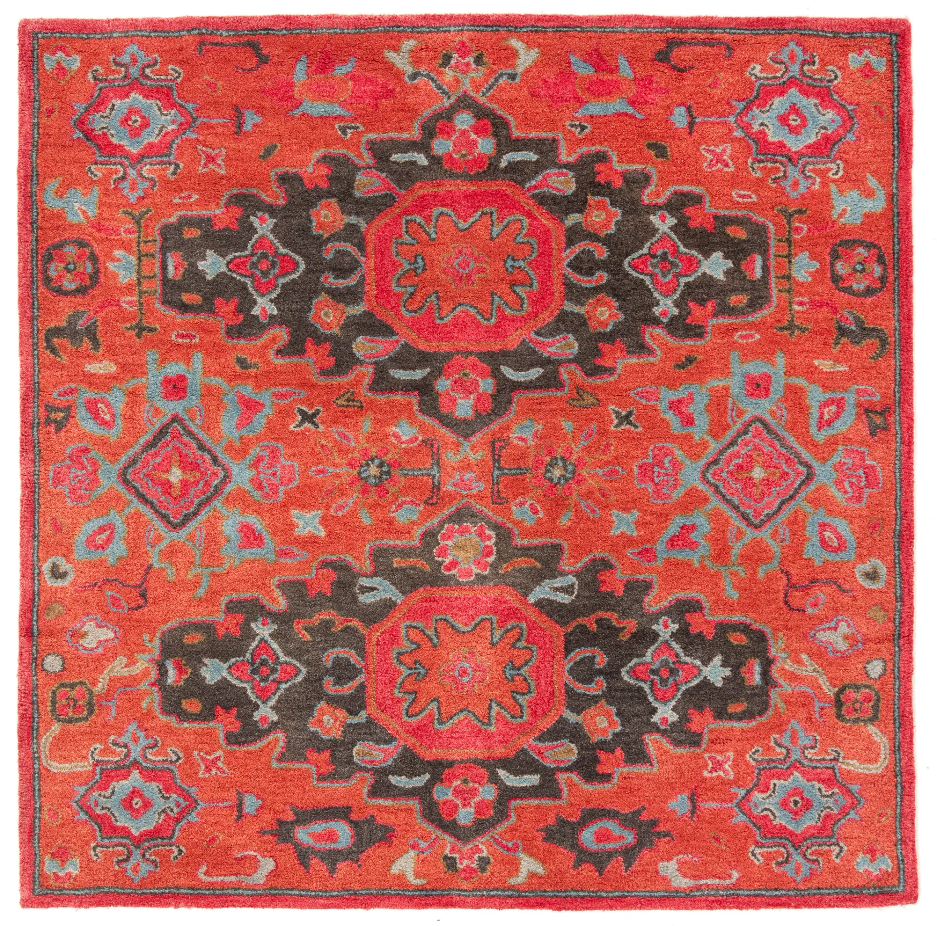 Heritage Triple Medallion Field Hand-Tufted Wool Rug