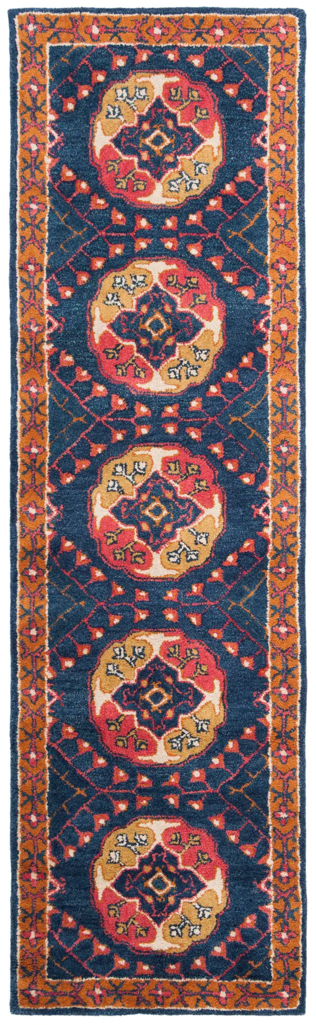 Heritage Medallion Grid Hand-Tufted Wool Rug