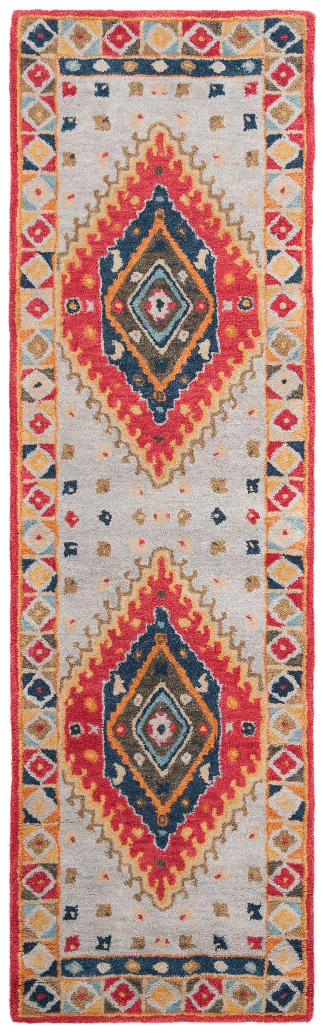 Heritage Southwestern Concentric Diamond Medallion Hand-Tufted Wool Rug
