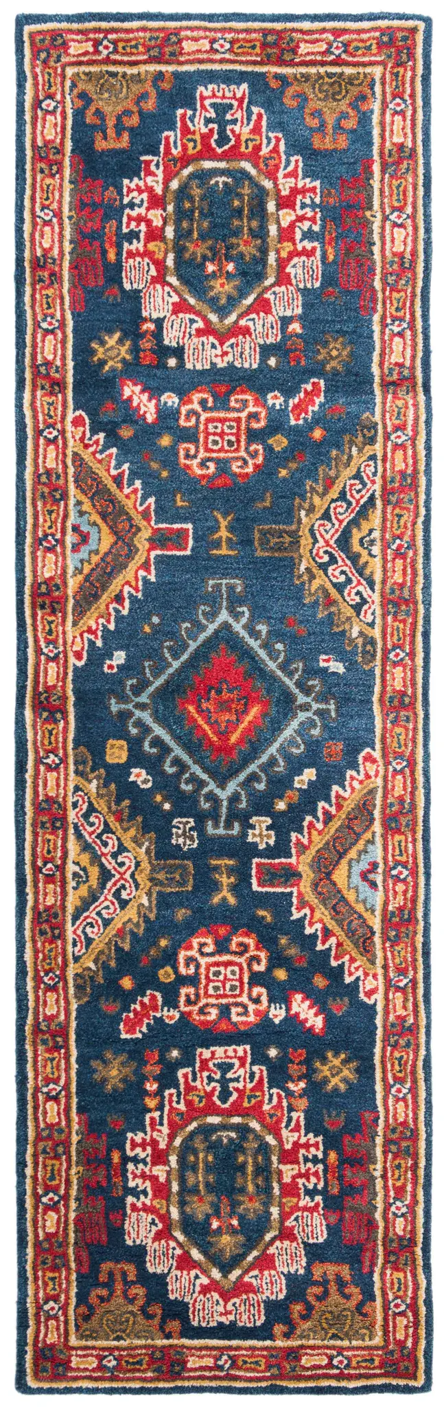 Heritage Geometric Medallion Hand-Tufted Wool Rug