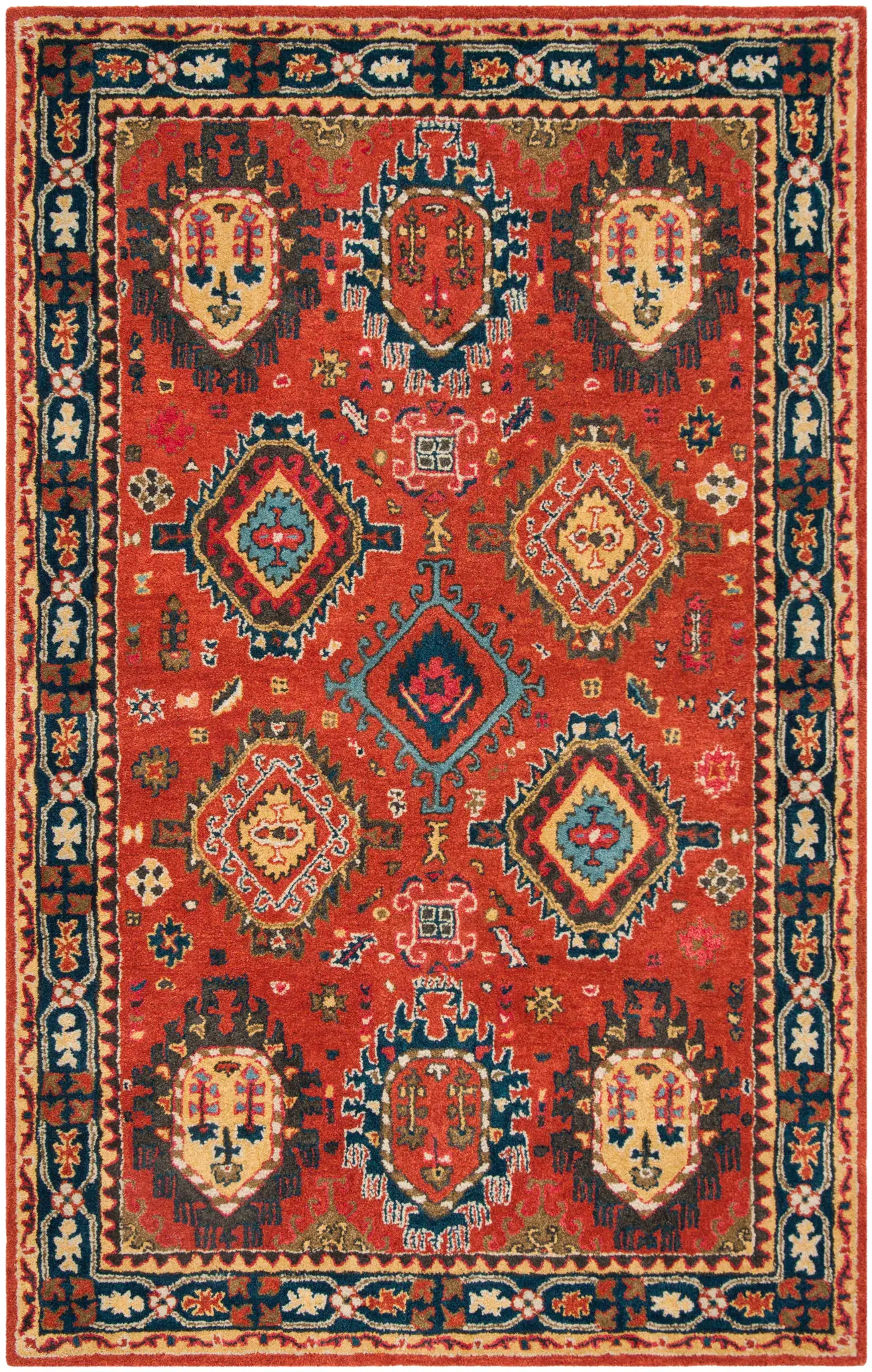 Heritage Tribal Medallion Hand-Tufted Wool Rug