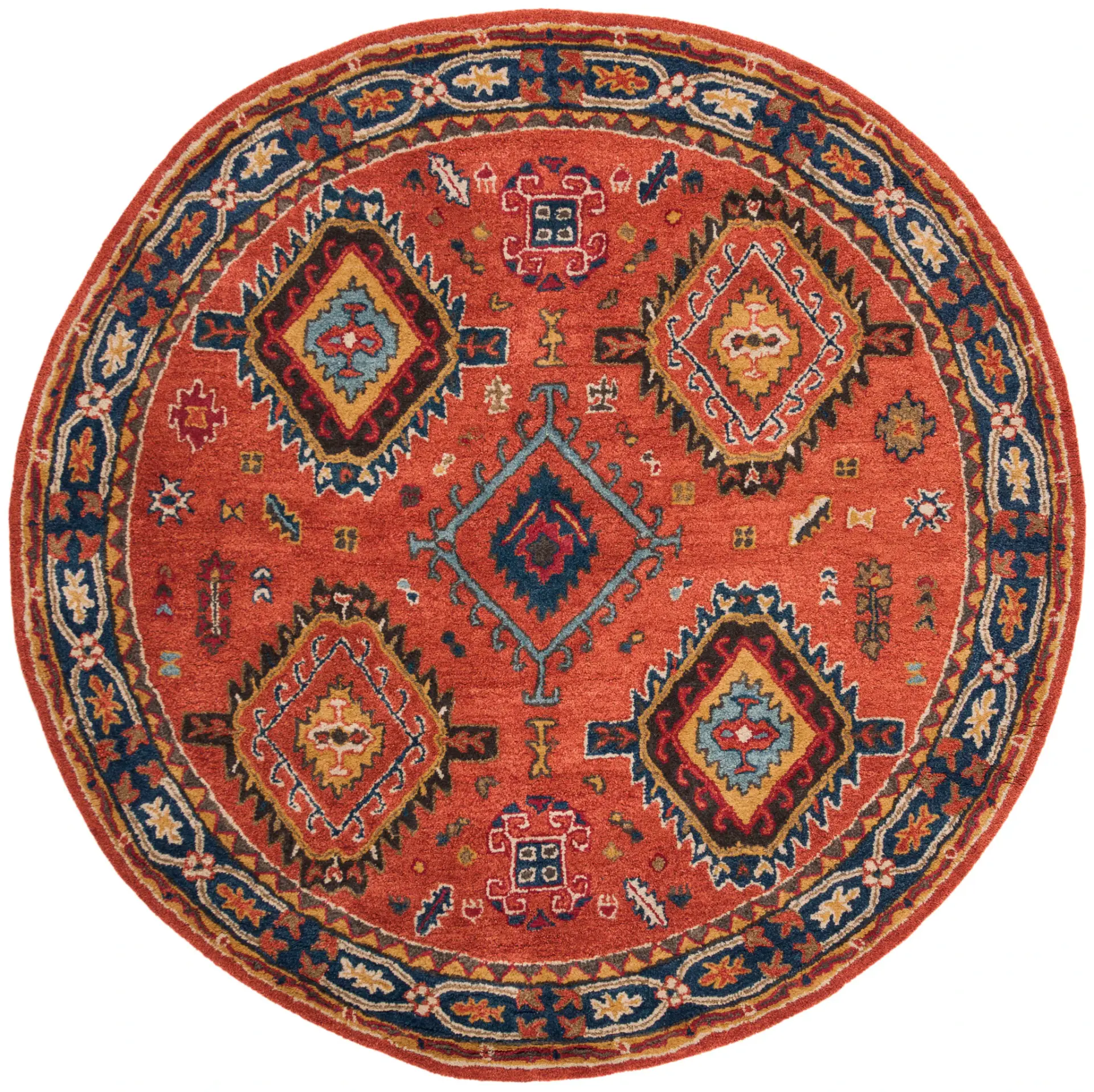 Heritage Tribal Medallion Hand-Tufted Wool Rug