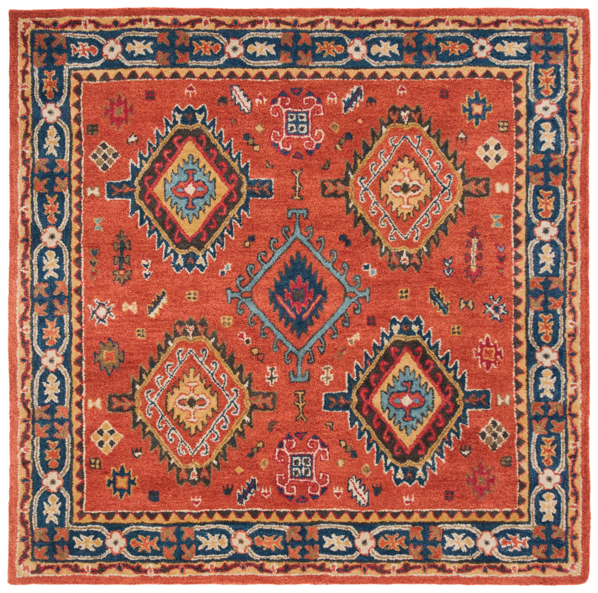 Heritage Tribal Medallion Hand-Tufted Wool Rug