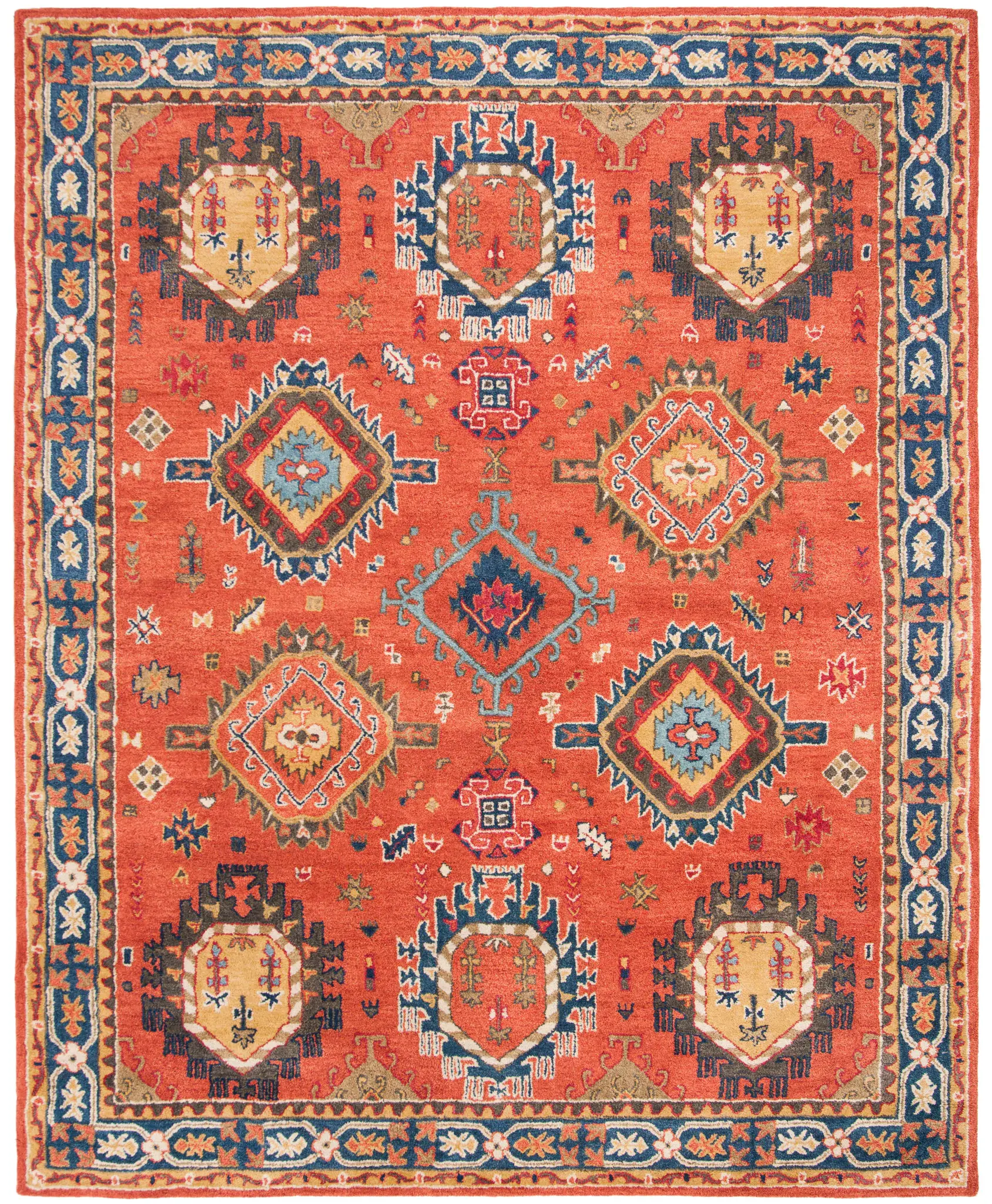 Heritage Tribal Medallion Hand-Tufted Wool Rug