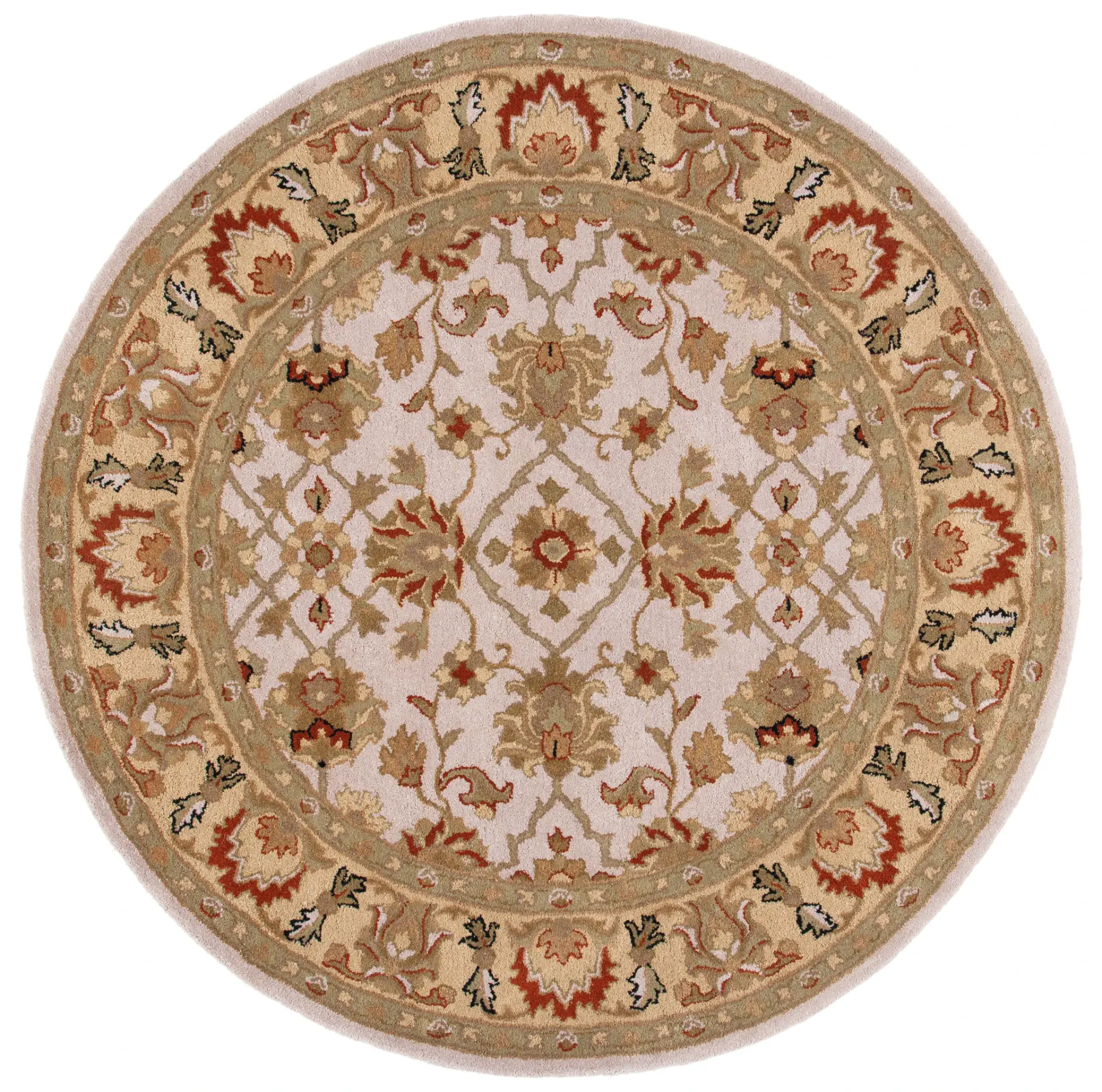 Heritage Scrolling Floral Hand-Tufted Wool Rug