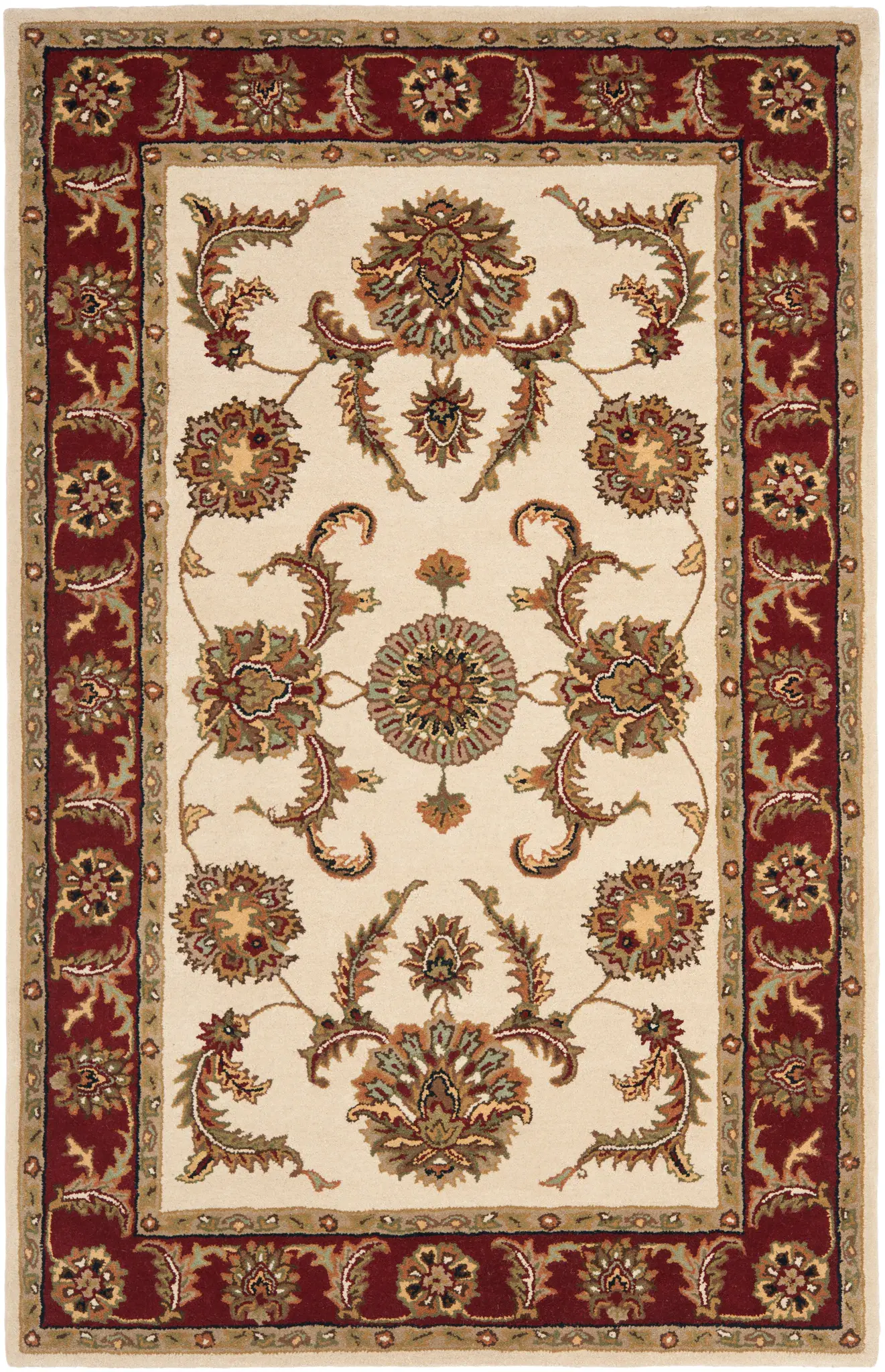 Heritage Open Field Medallion Hand-Tufted Wool Rug