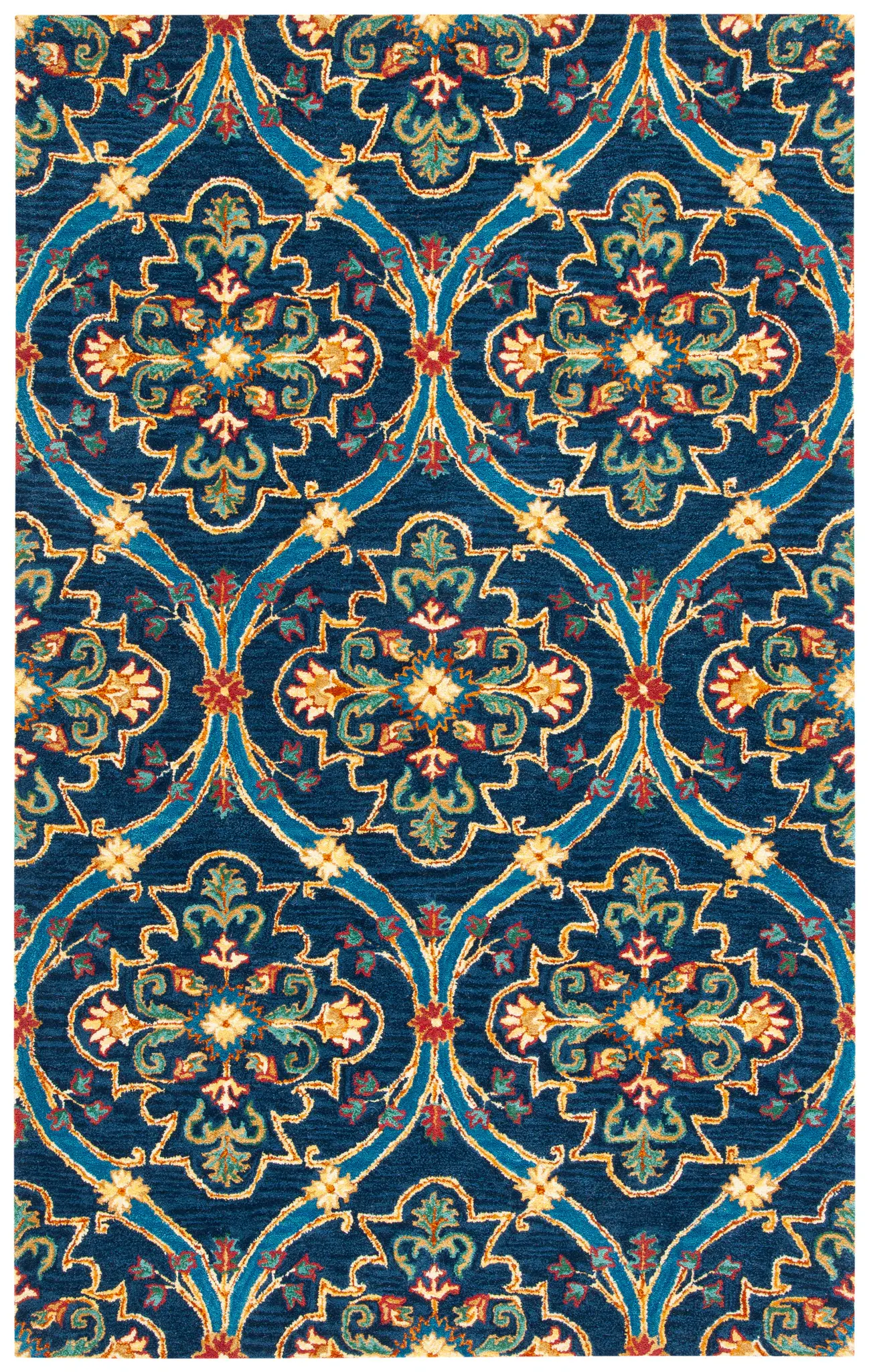 Heritage Interlocking Vine Hand-Tufted Wool Rug