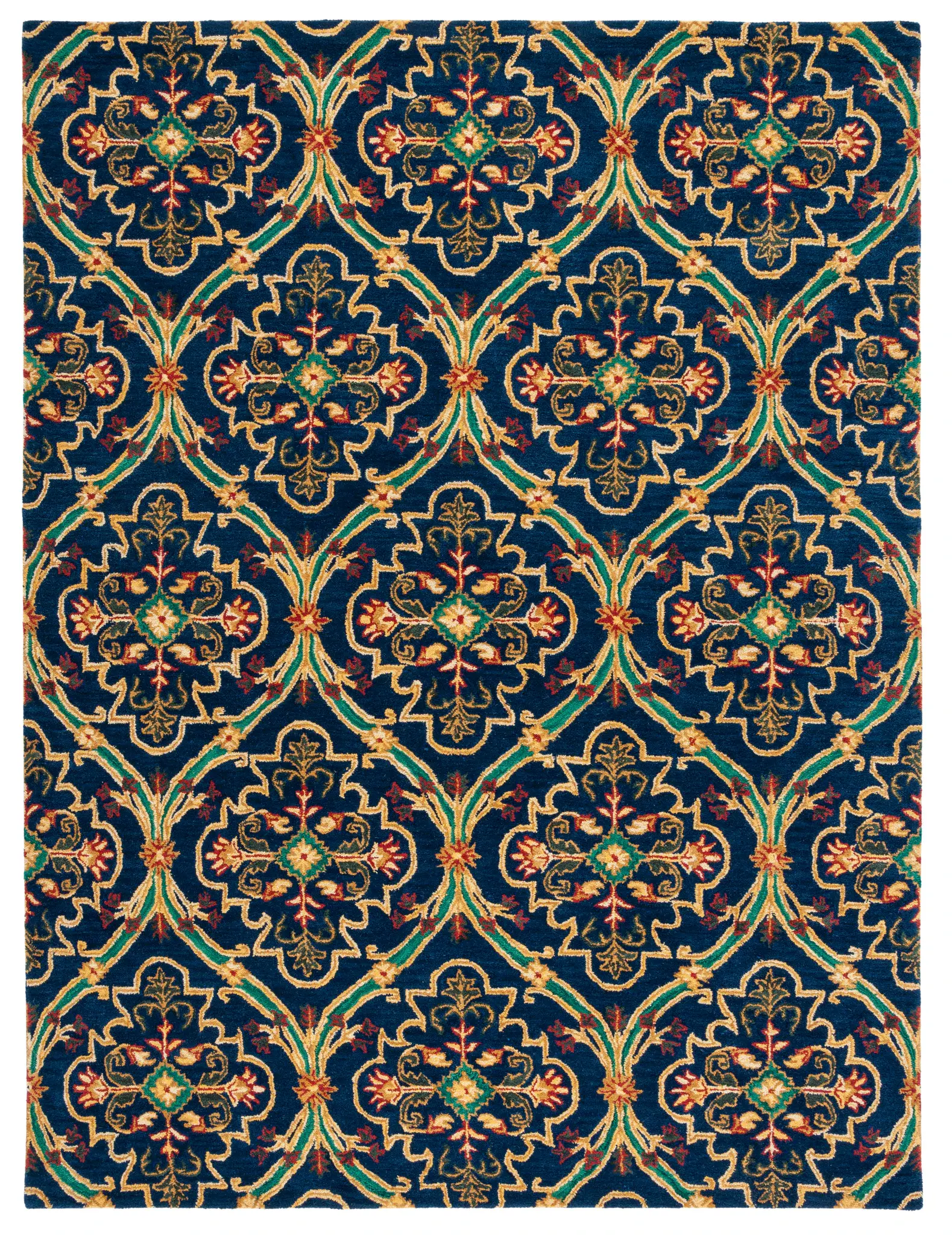 Heritage Interlocking Vine Hand-Tufted Wool Rug