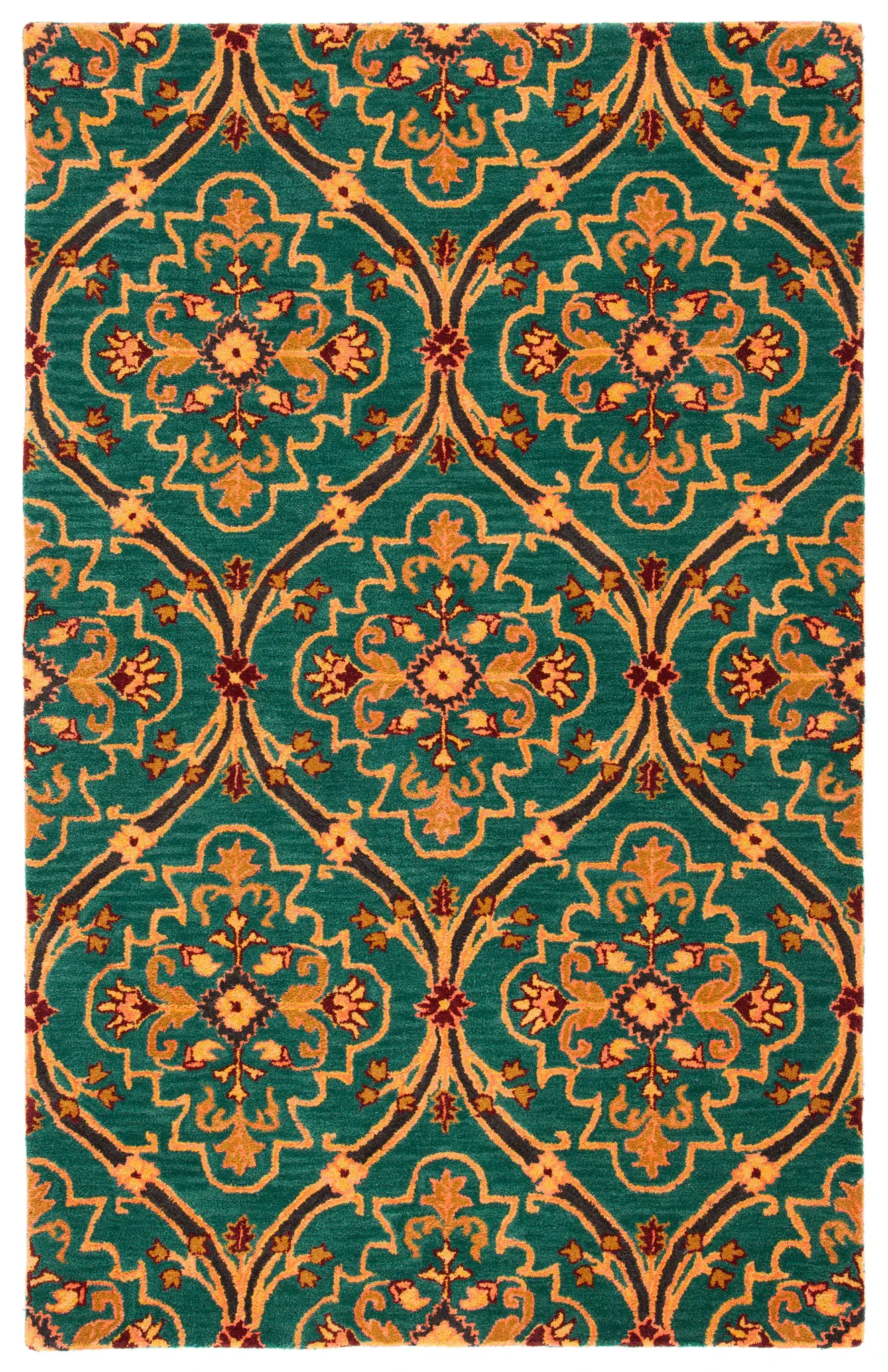 Heritage Interlocking Vine Hand-Tufted Wool Rug