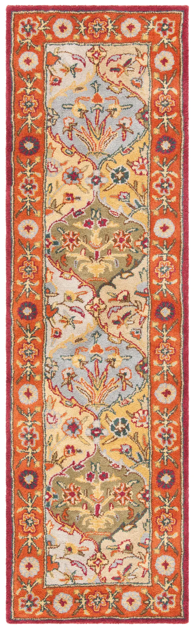 Heritage Floral Tile Hand-Tufted Wool Rug