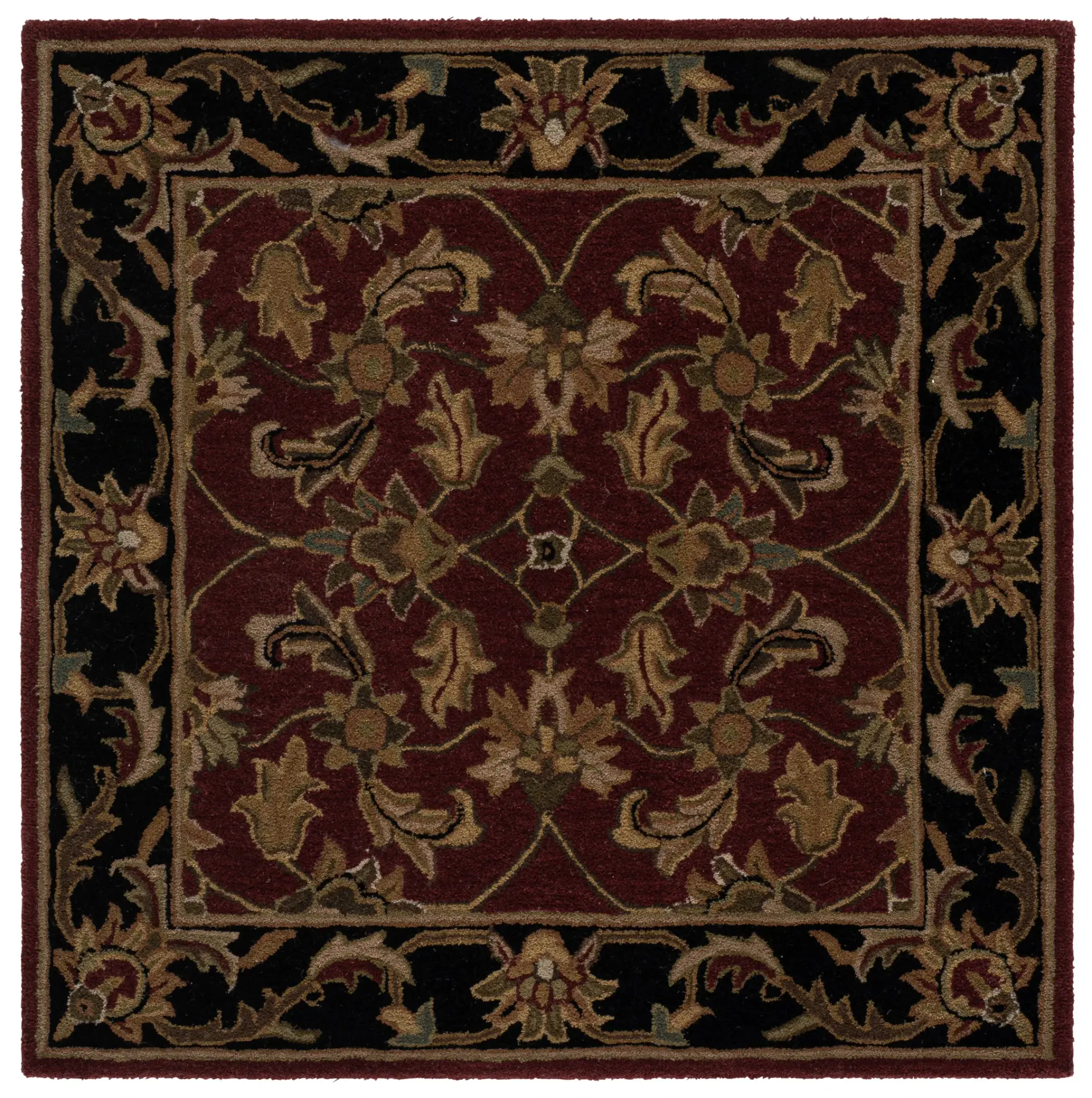 Heritage Botanical Border Hand-Tufted Wool Rug
