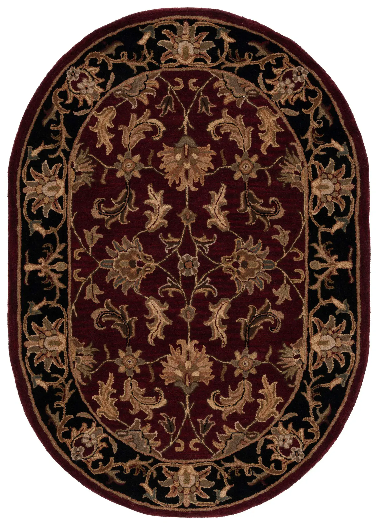 Heritage Botanical Border Hand-Tufted Wool Rug