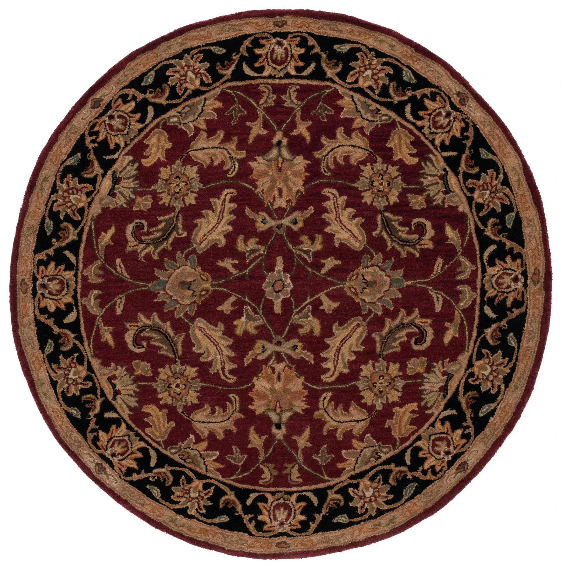 Heritage Botanical Border Hand-Tufted Wool Rug