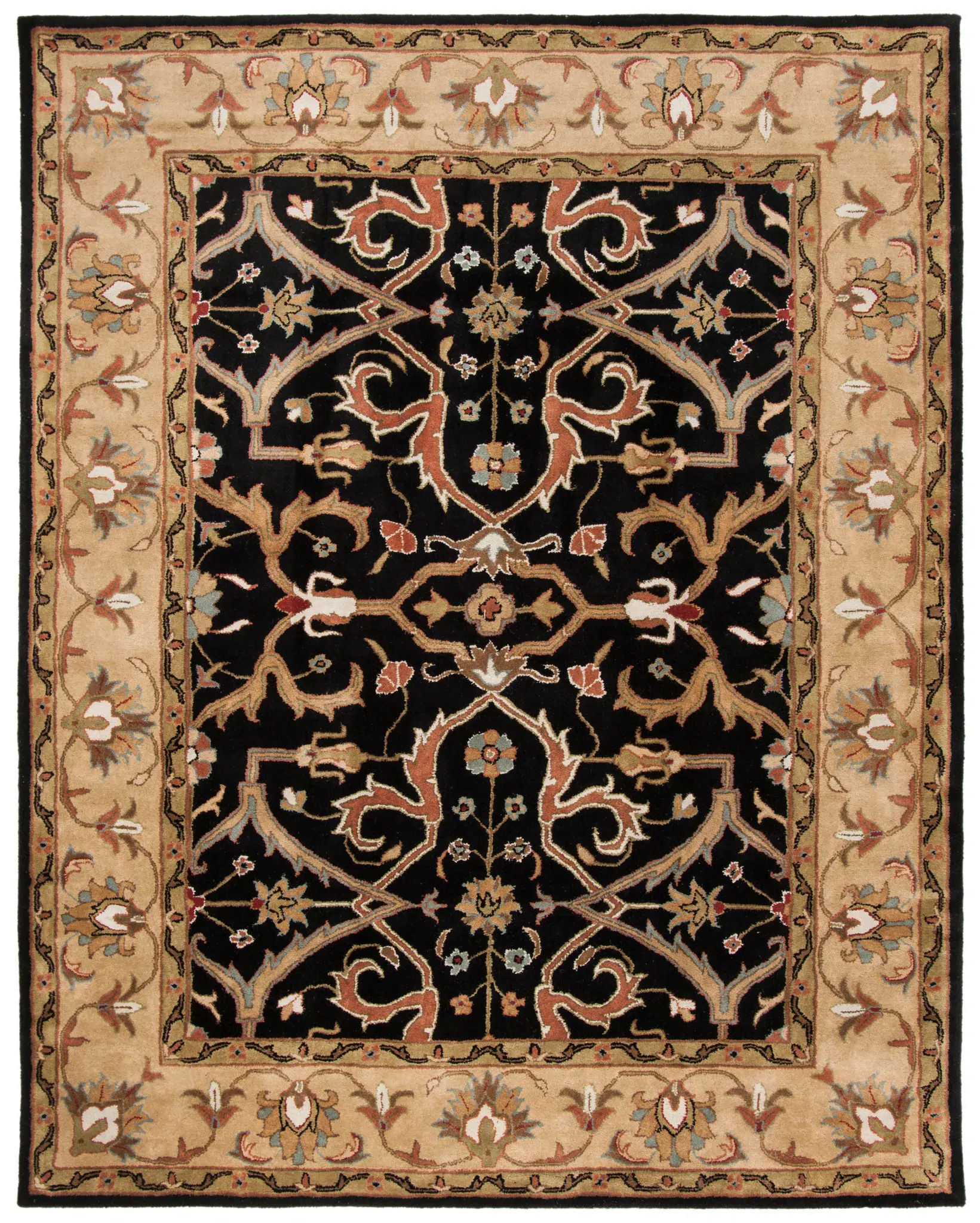 Heritage Cartouche Trellis Hand-Tufted Wool Rug