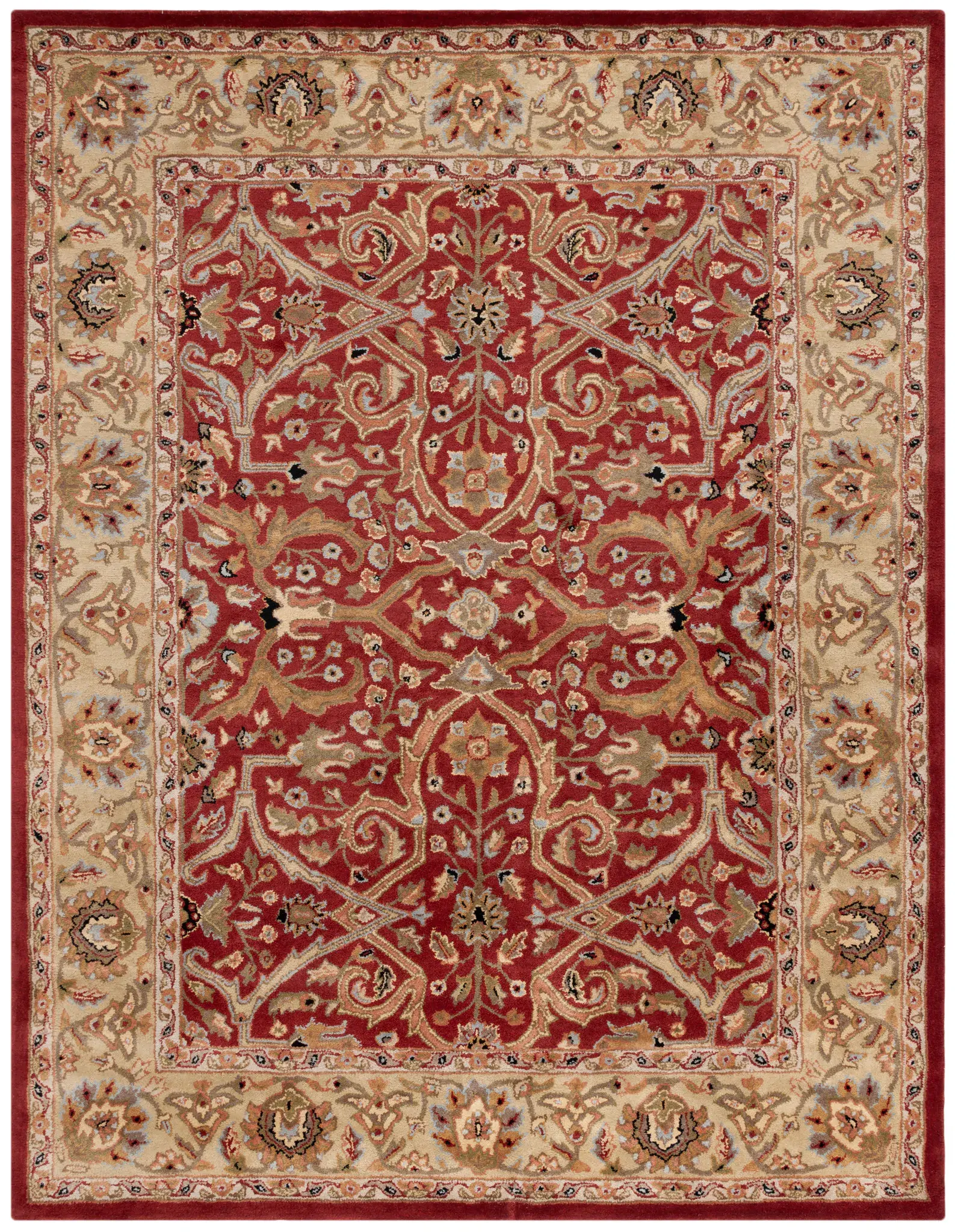 Heritage Cartouche Trellis Hand-Tufted Wool Rug