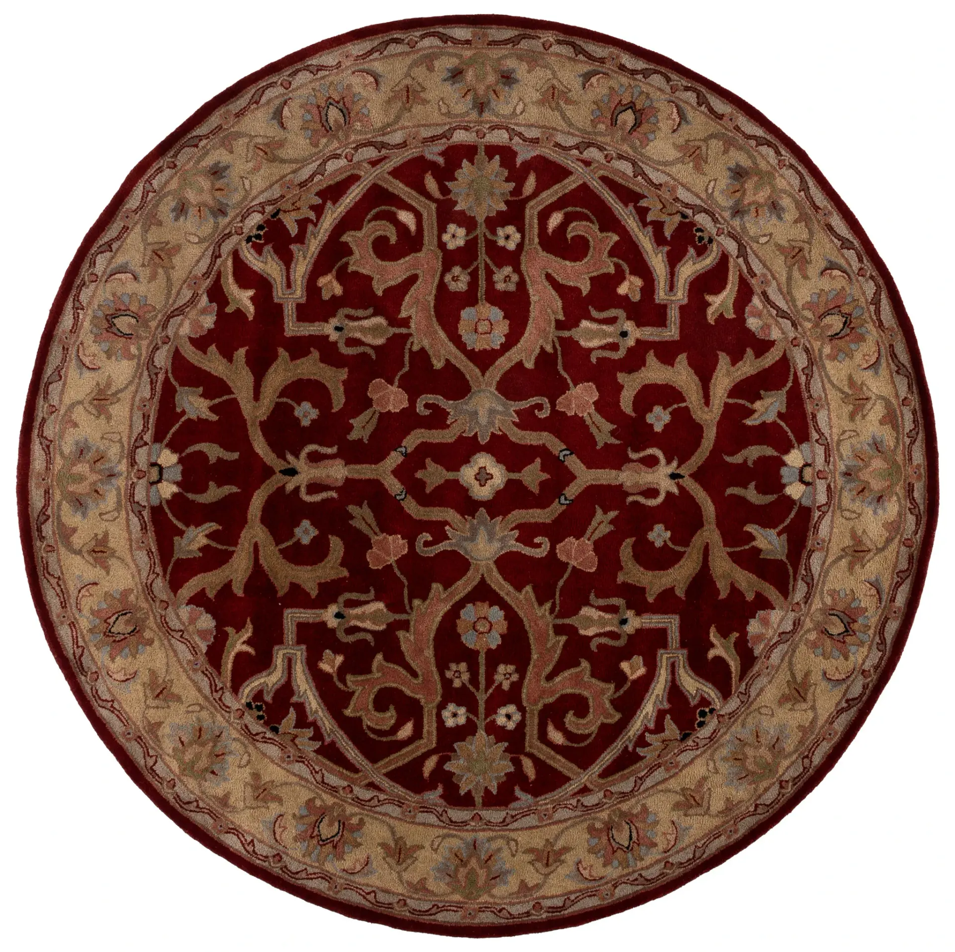 Heritage Cartouche Trellis Hand-Tufted Wool Rug