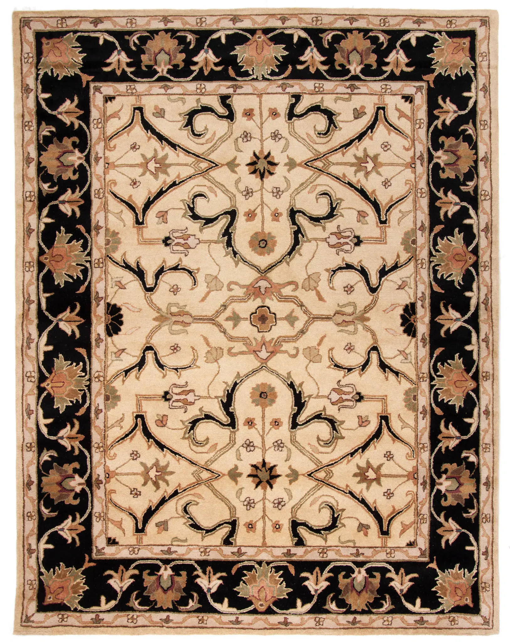Heritage Cartouche Trellis Hand-Tufted Wool Rug