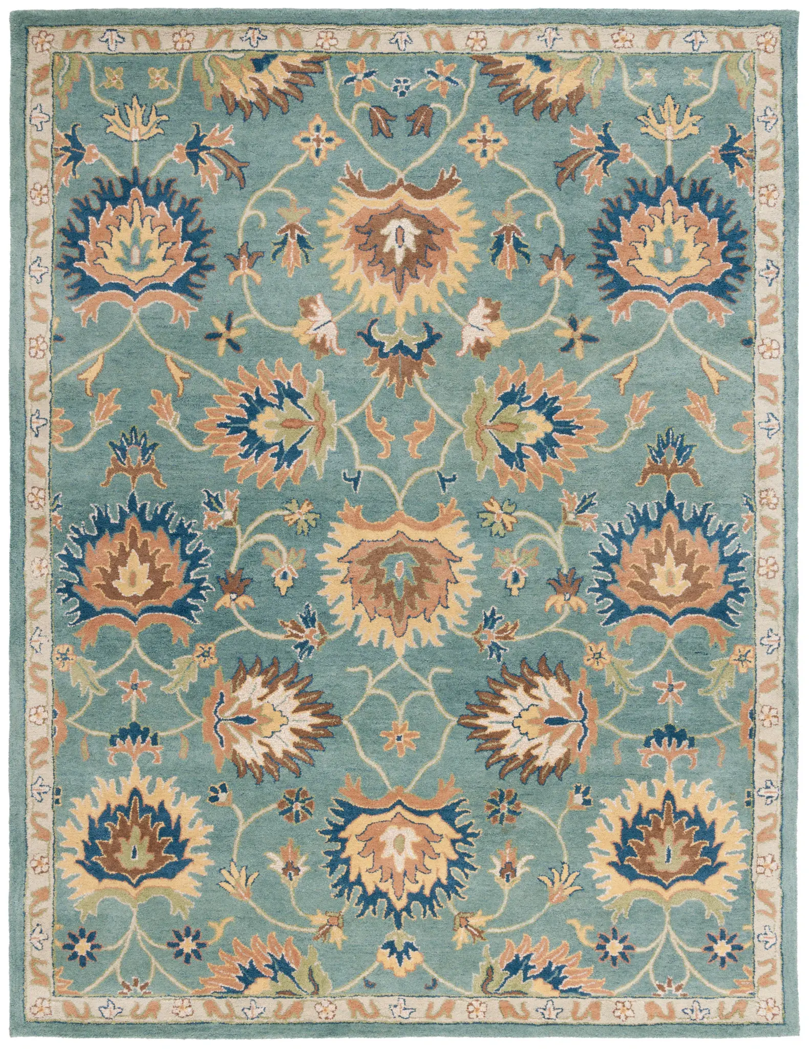 Heritage Palmette And Vine Hand-Tufted Wool Rug