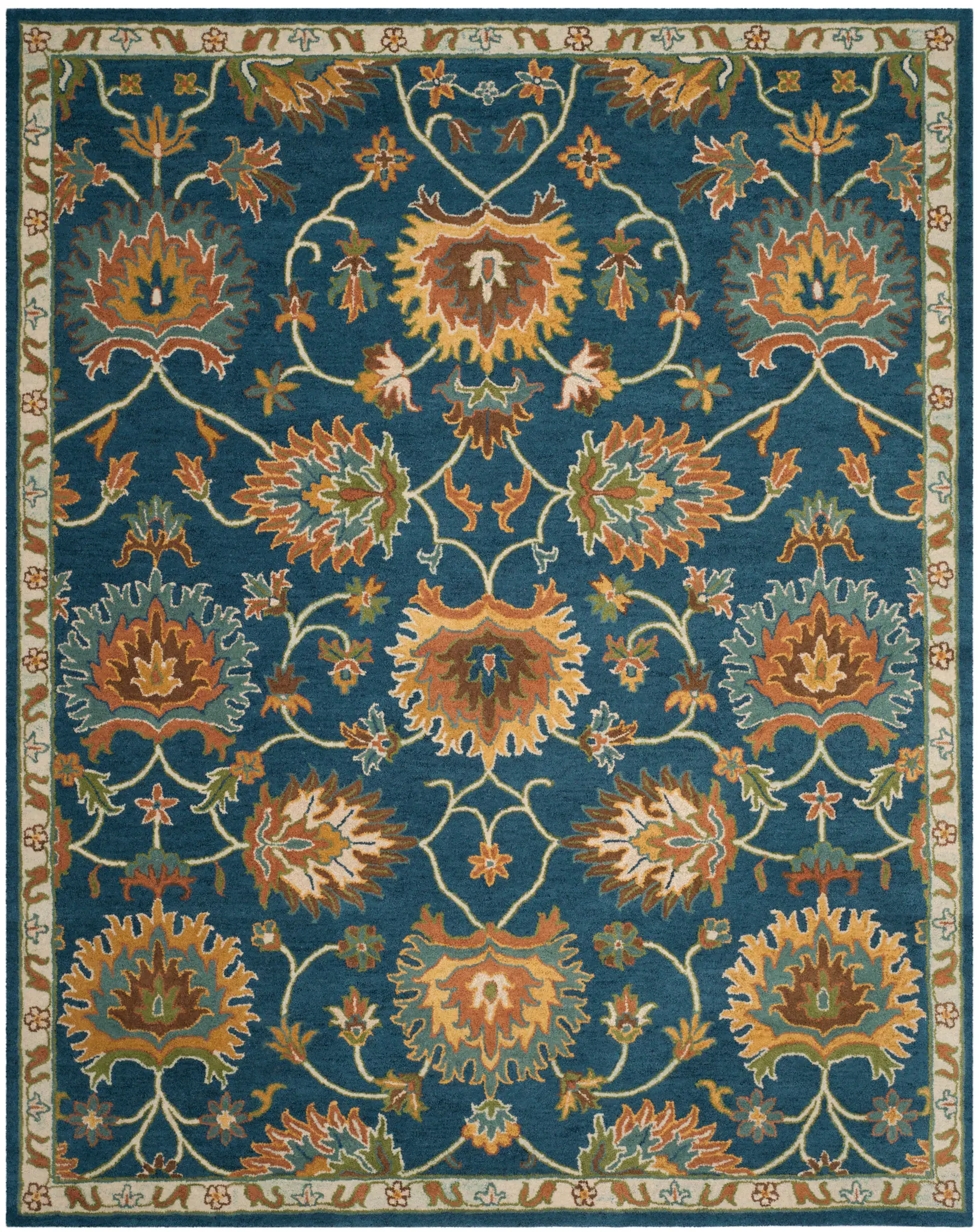 Heritage Large Palmette Hand-Tufted Wool Rug