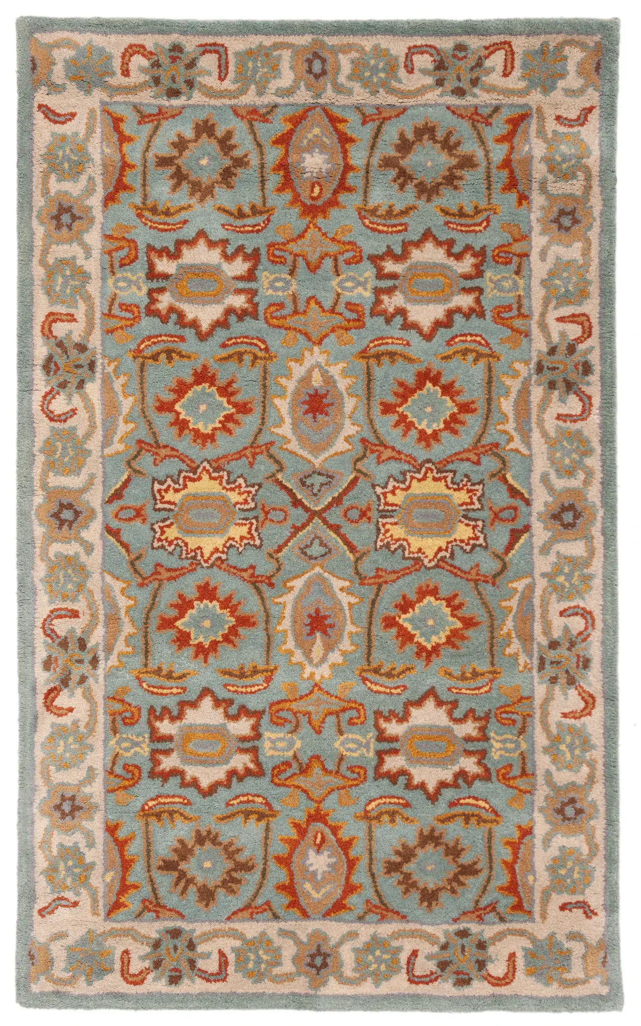 Heritage Floral Medallion Hand-Tufted Wool Rug