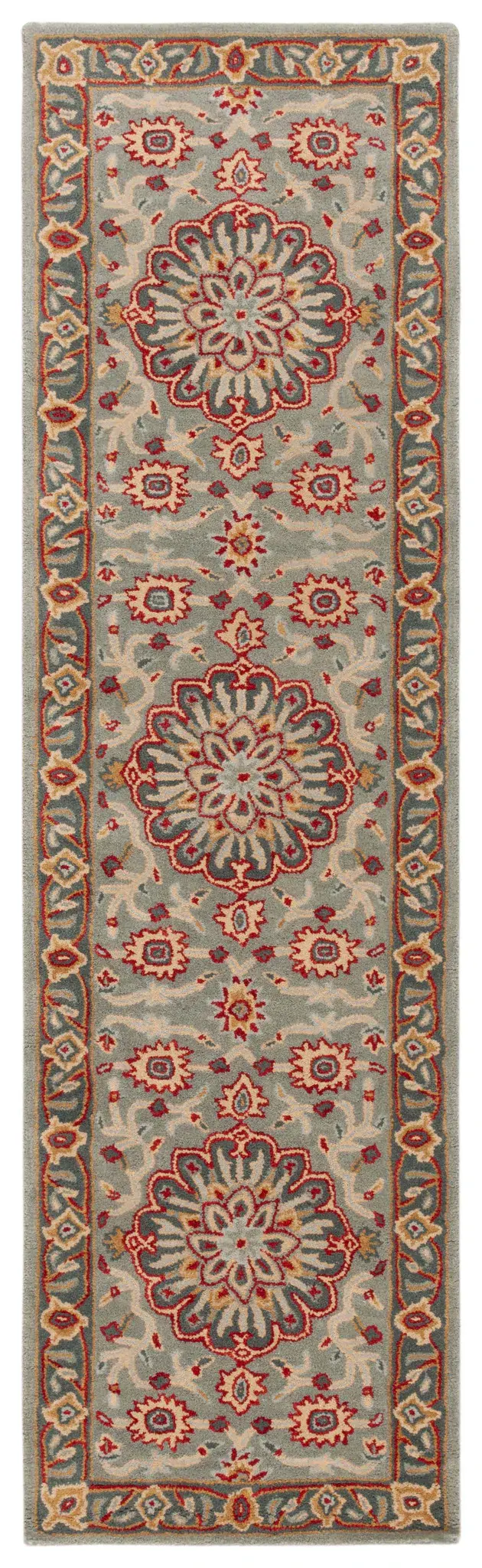 Heritage Palmette Medallion Hand-Tufted Wool Rug