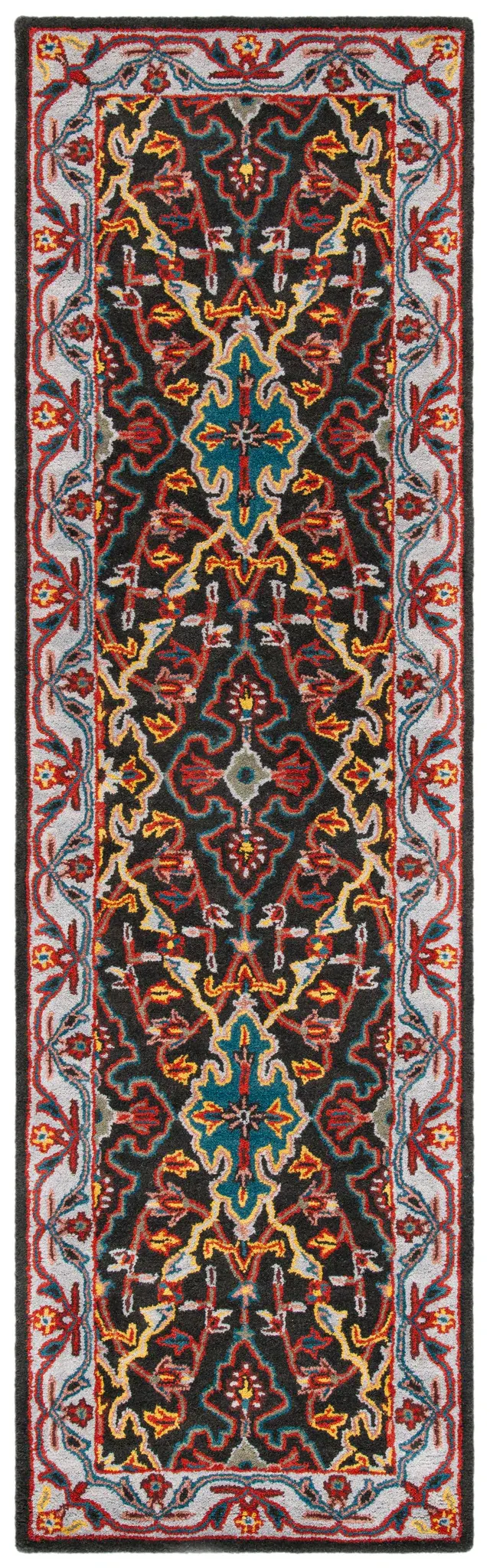 Heritage Arabesque Medallion Hand-Tufted Wool Rug