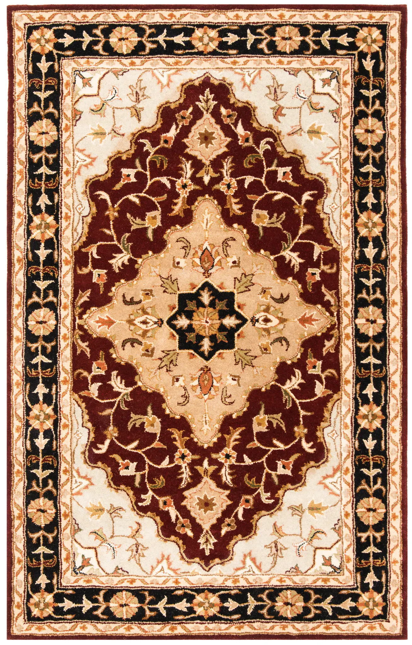 Heritage Ornate Medallion Hand-Tufted Wool Rug