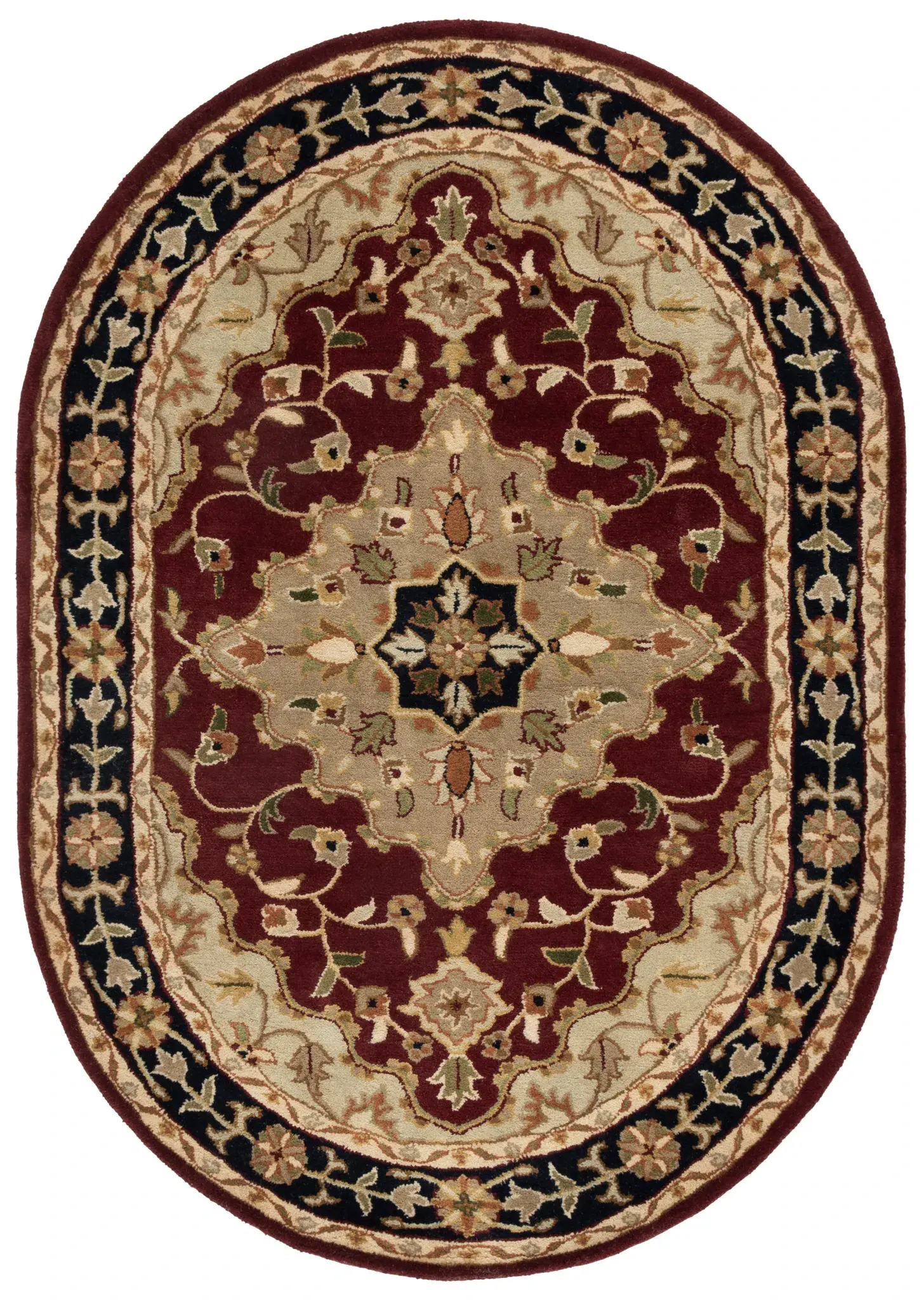 Heritage Ornate Medallion Hand-Tufted Wool Rug